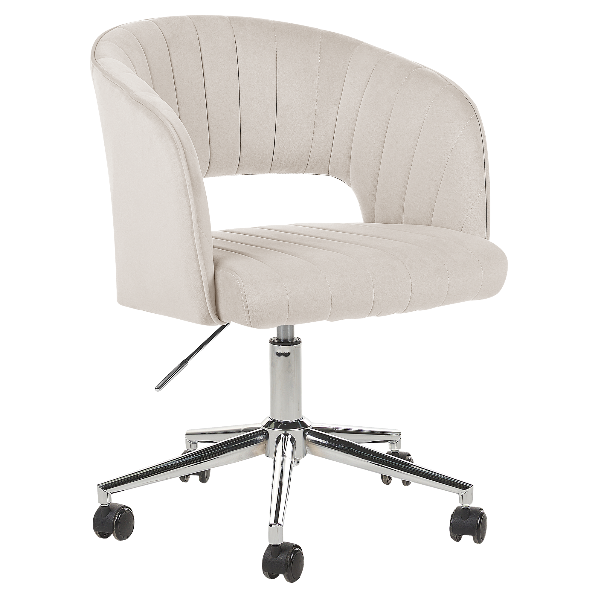 Office chair KATONAH Velvet Light Beige [2]