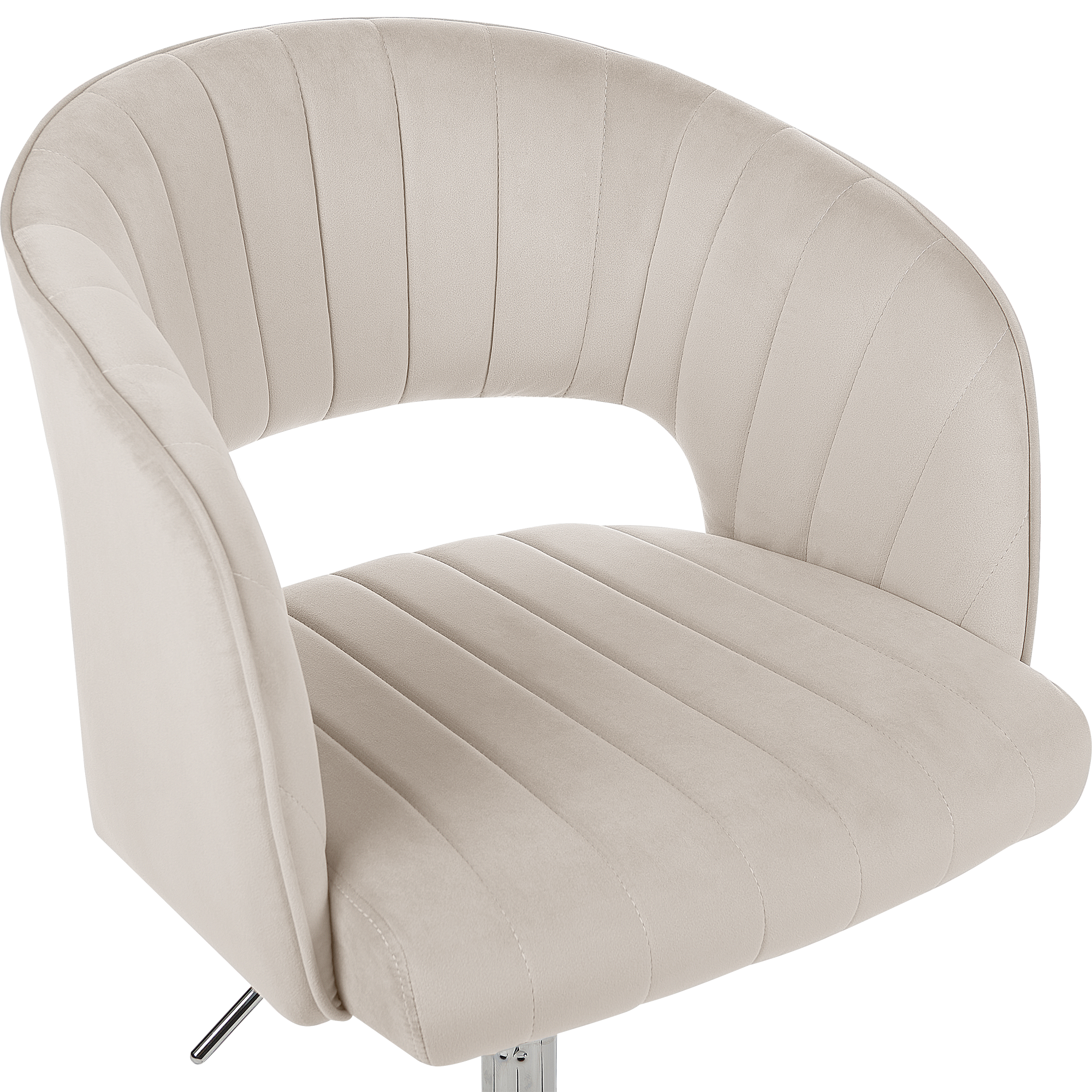 Office chair KATONAH Velvet Light Beige [6]