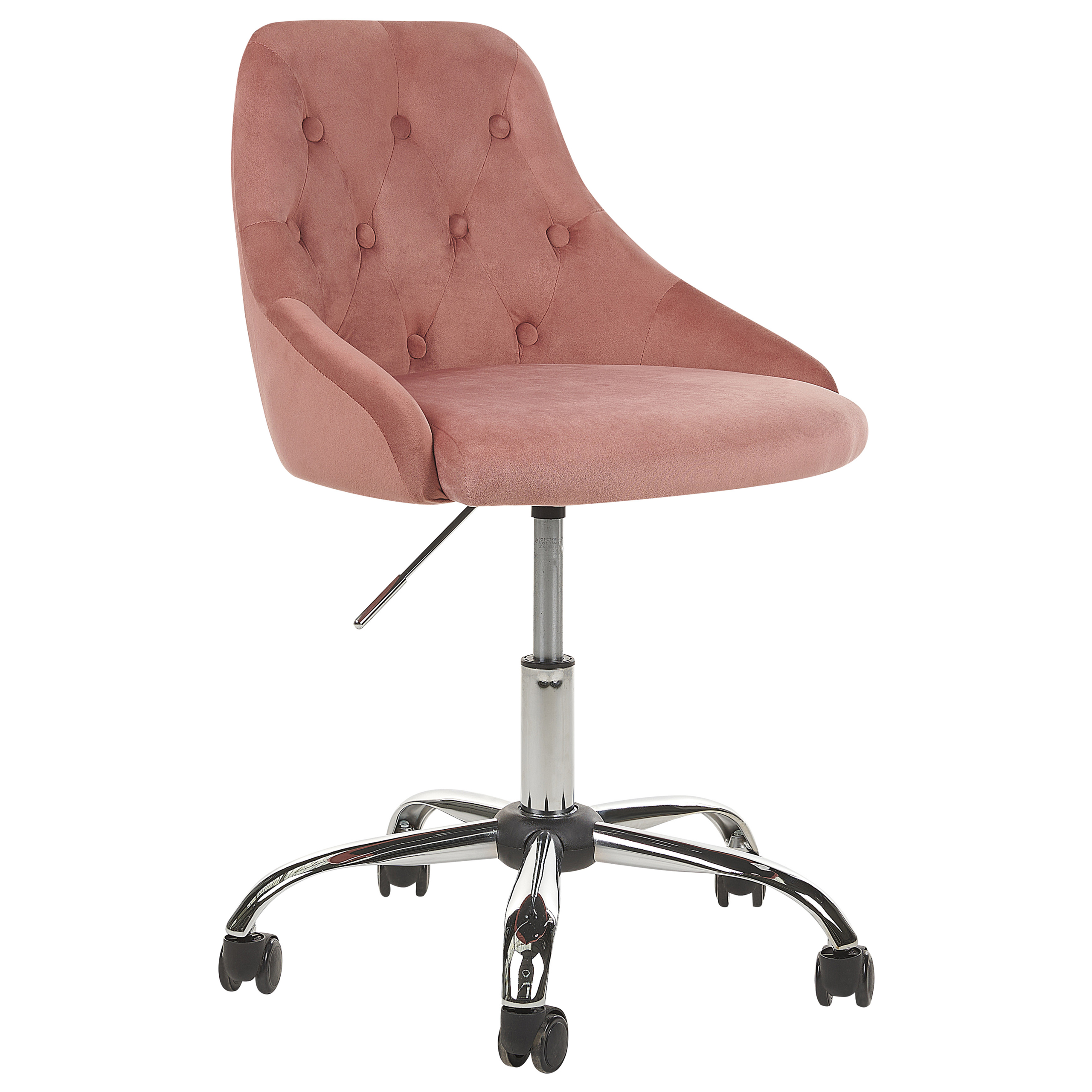 Office Chair PARRISH Velvet Pastel Pink [2]