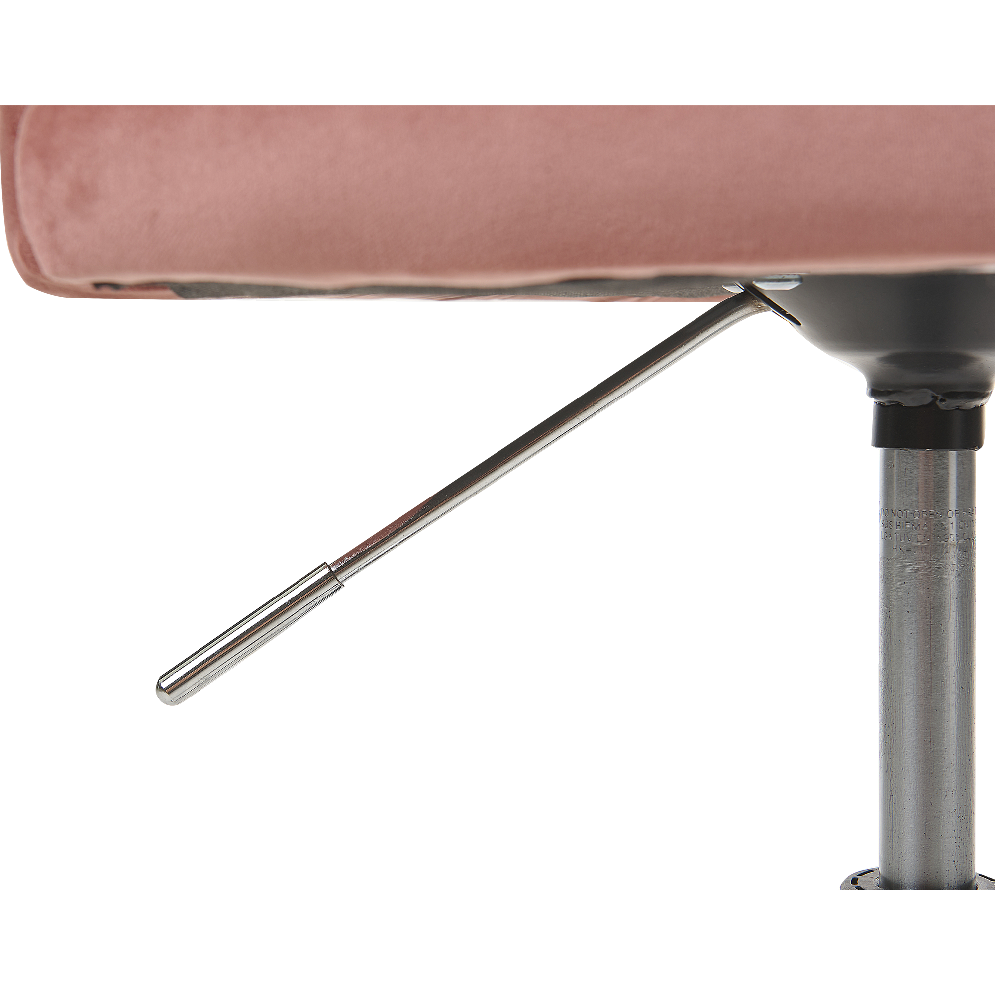 Office Chair PARRISH Velvet Pastel Pink [7]