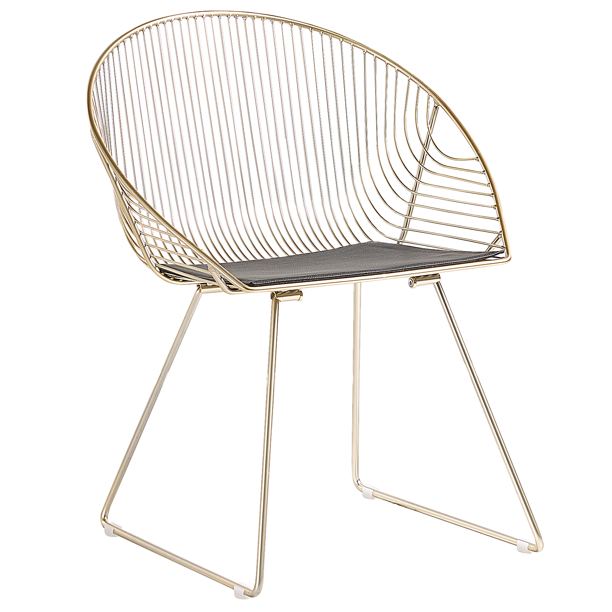 Set of 2 dining chairs AURORA Metal Gold [5]