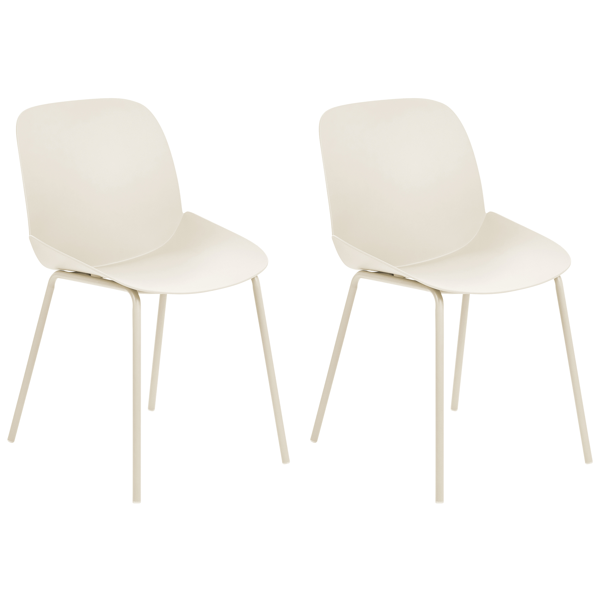 Set de 2 scaune dining MILACA Bej [2]