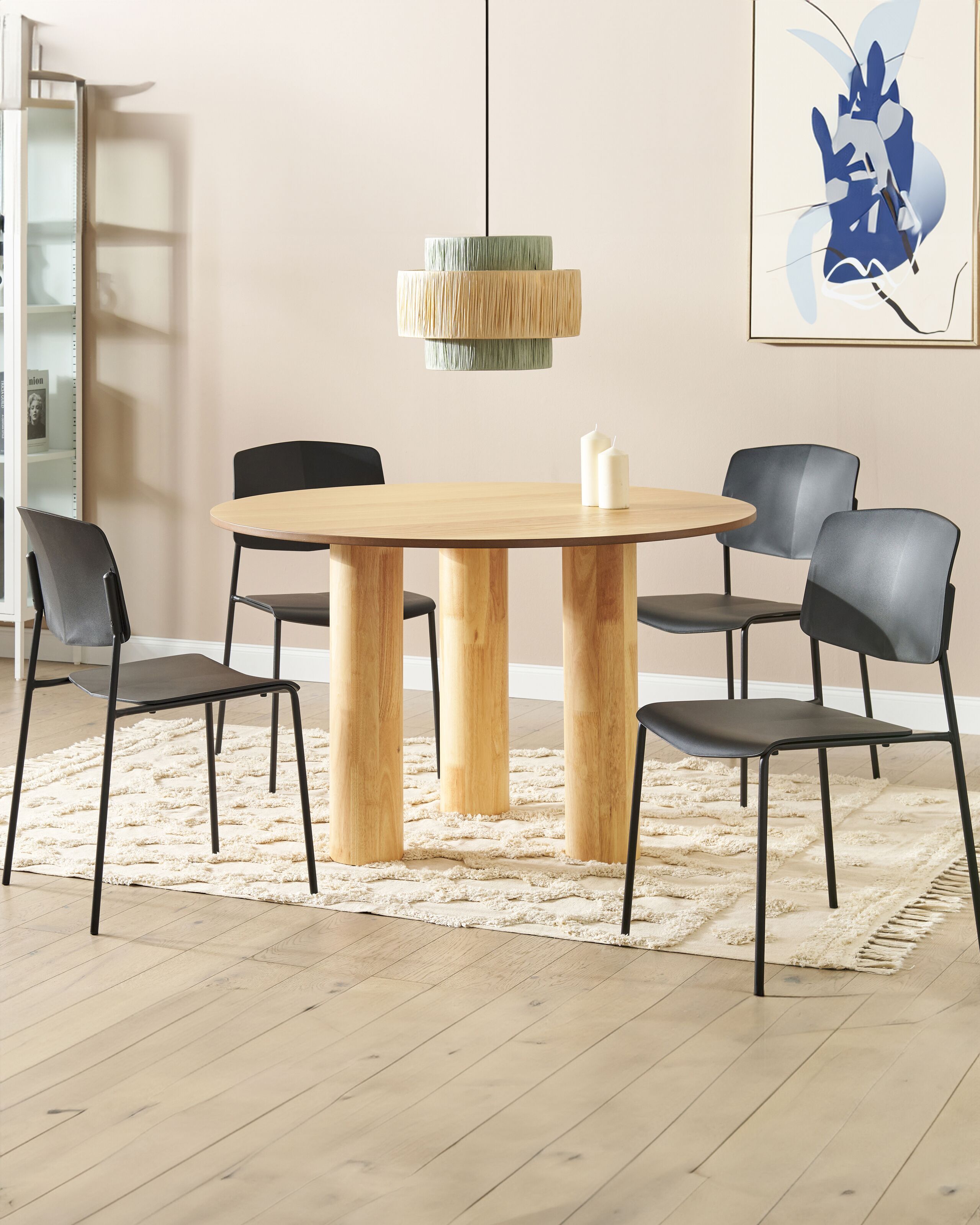 Scaun dining - Set of 4 Dining Chairs ASTORIA Black