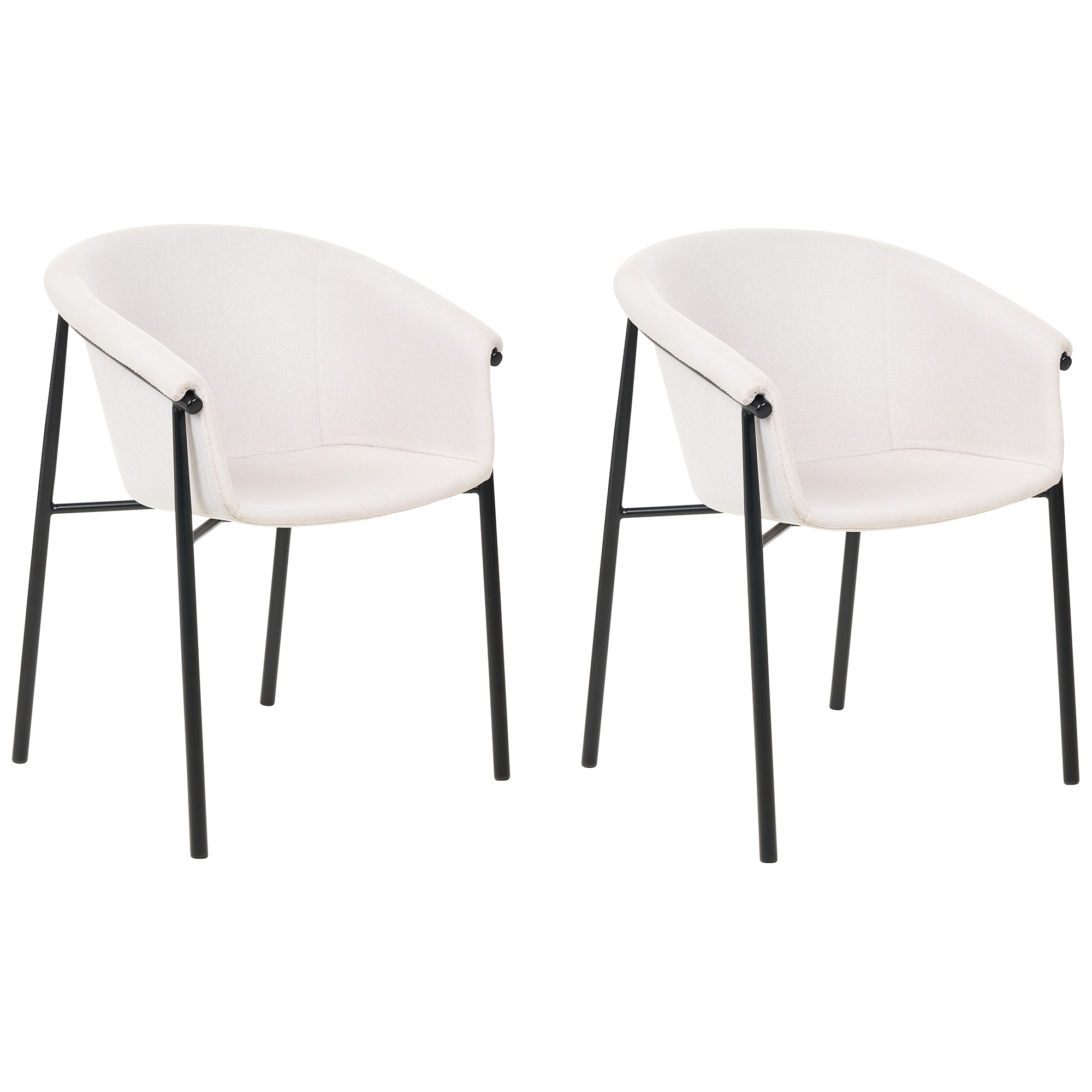 Set de 2 scaune dining AMES Bej deschis [2]