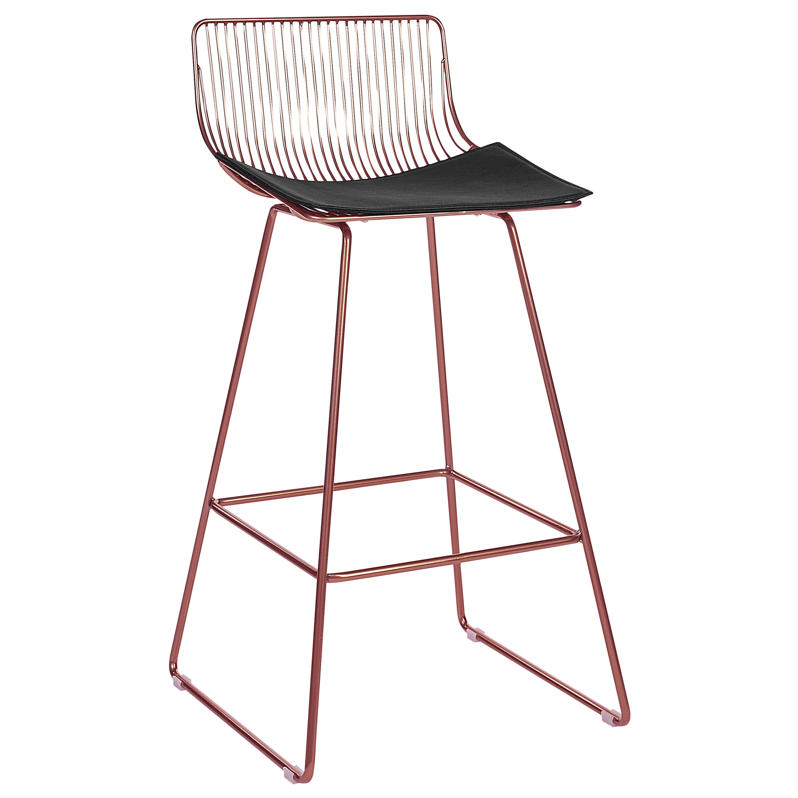 Set de 2 scaune de bar FREDONIA Metal Roz auriu [4]