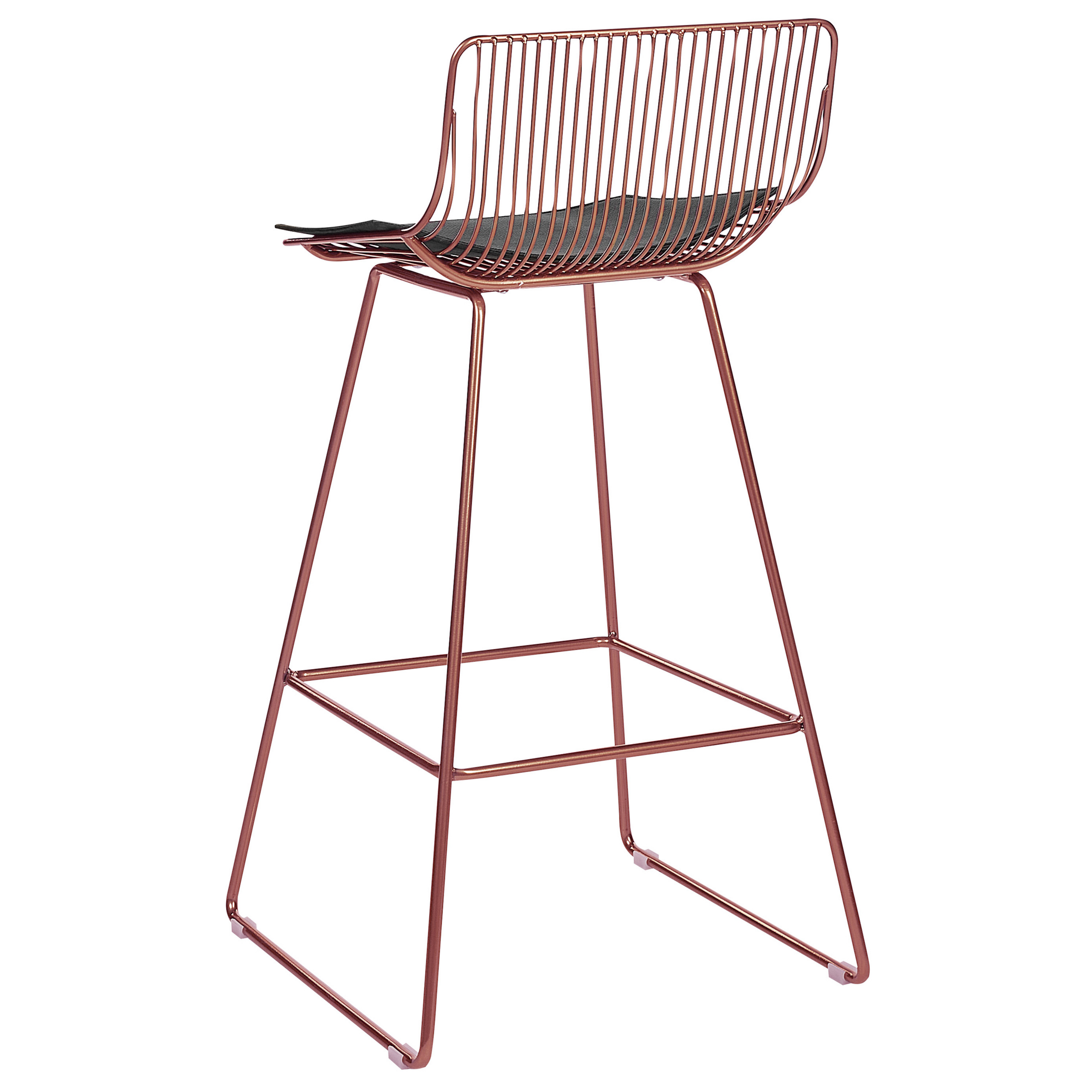 Set de 2 scaune de bar FREDONIA Metal Roz auriu [6]