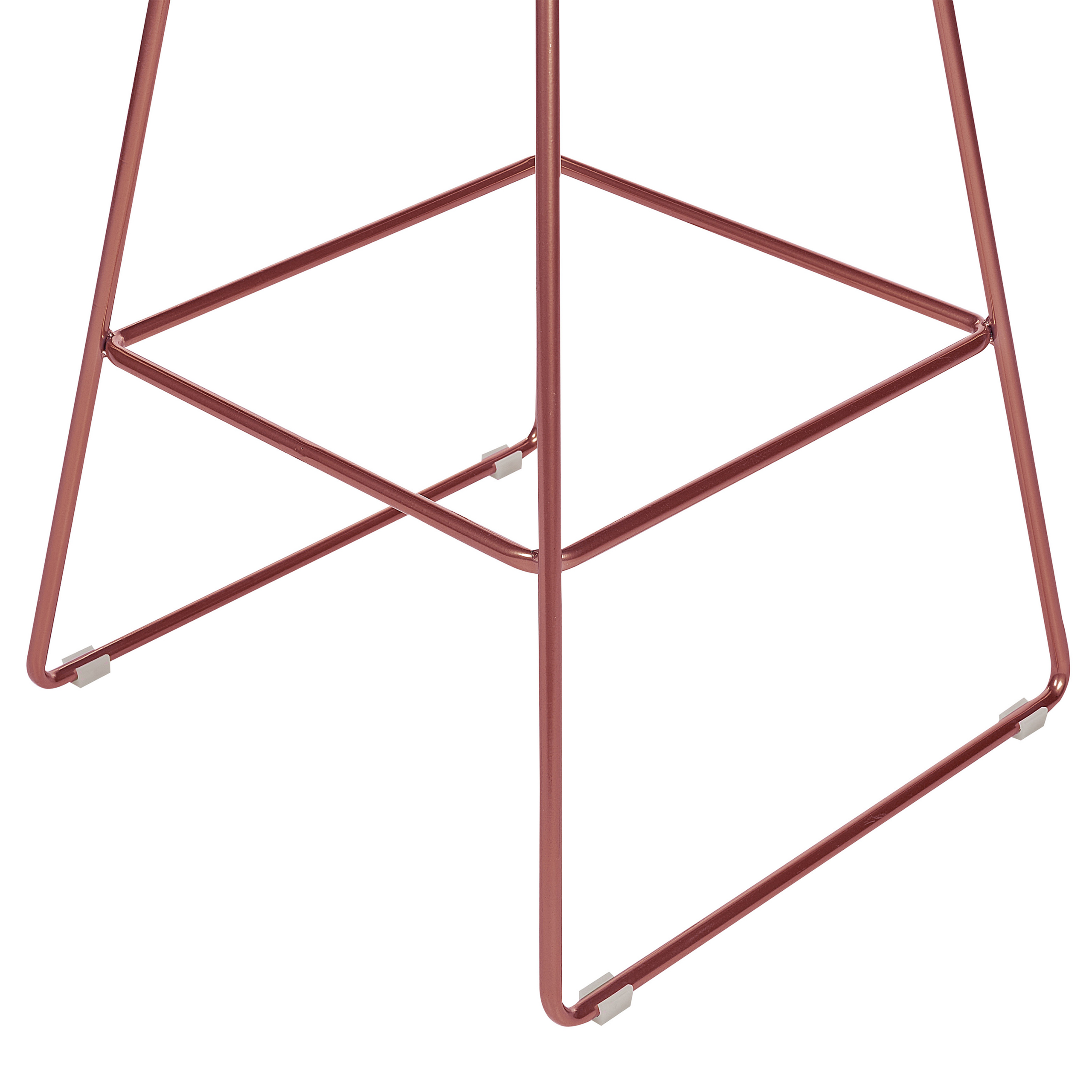 Set de 2 scaune de bar FREDONIA Metal Roz auriu [8]