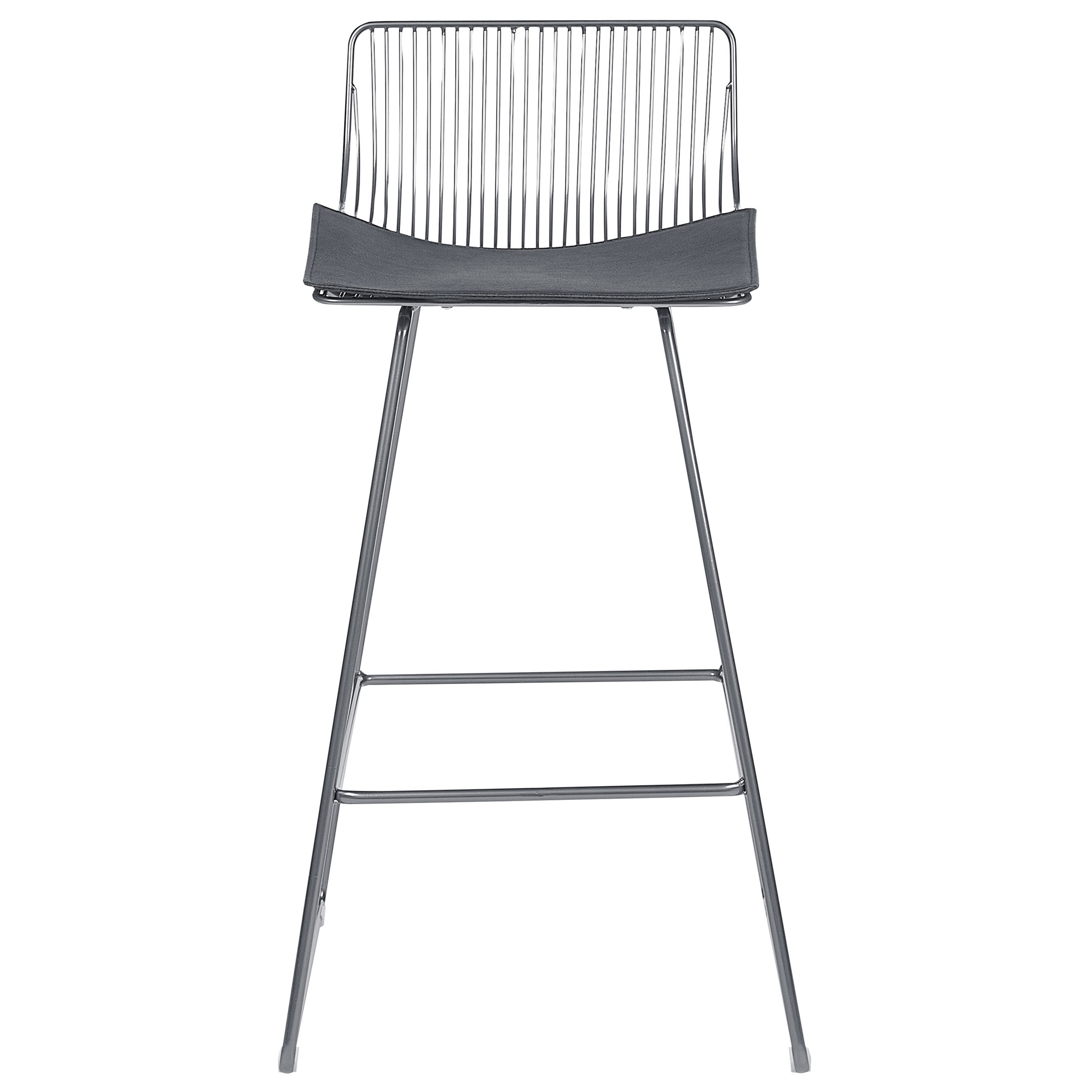 Set of 2 bar chairs FREDONIA Metal Silver [5]