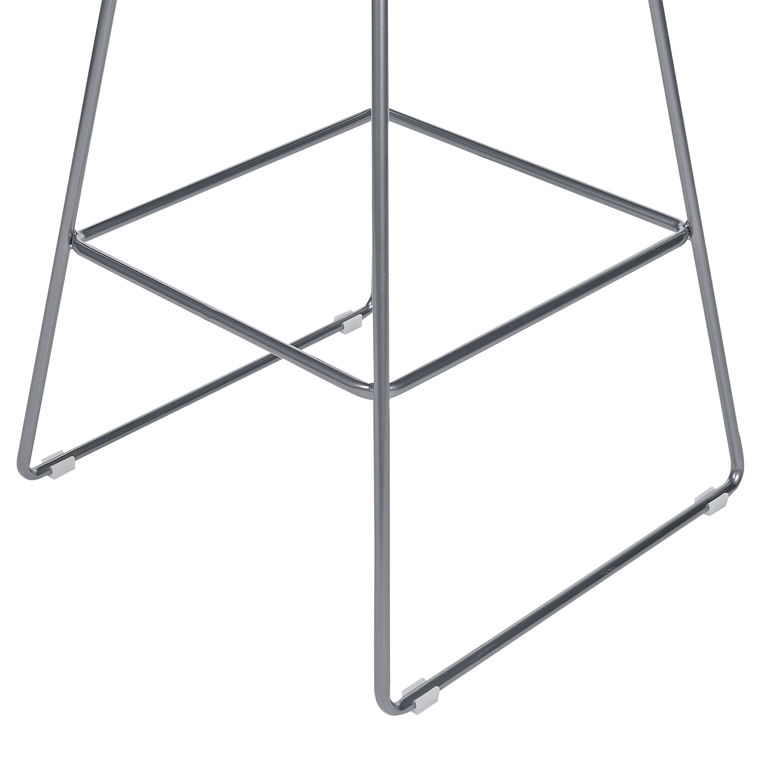 Set of 2 bar chairs FREDONIA Metal Silver [8]