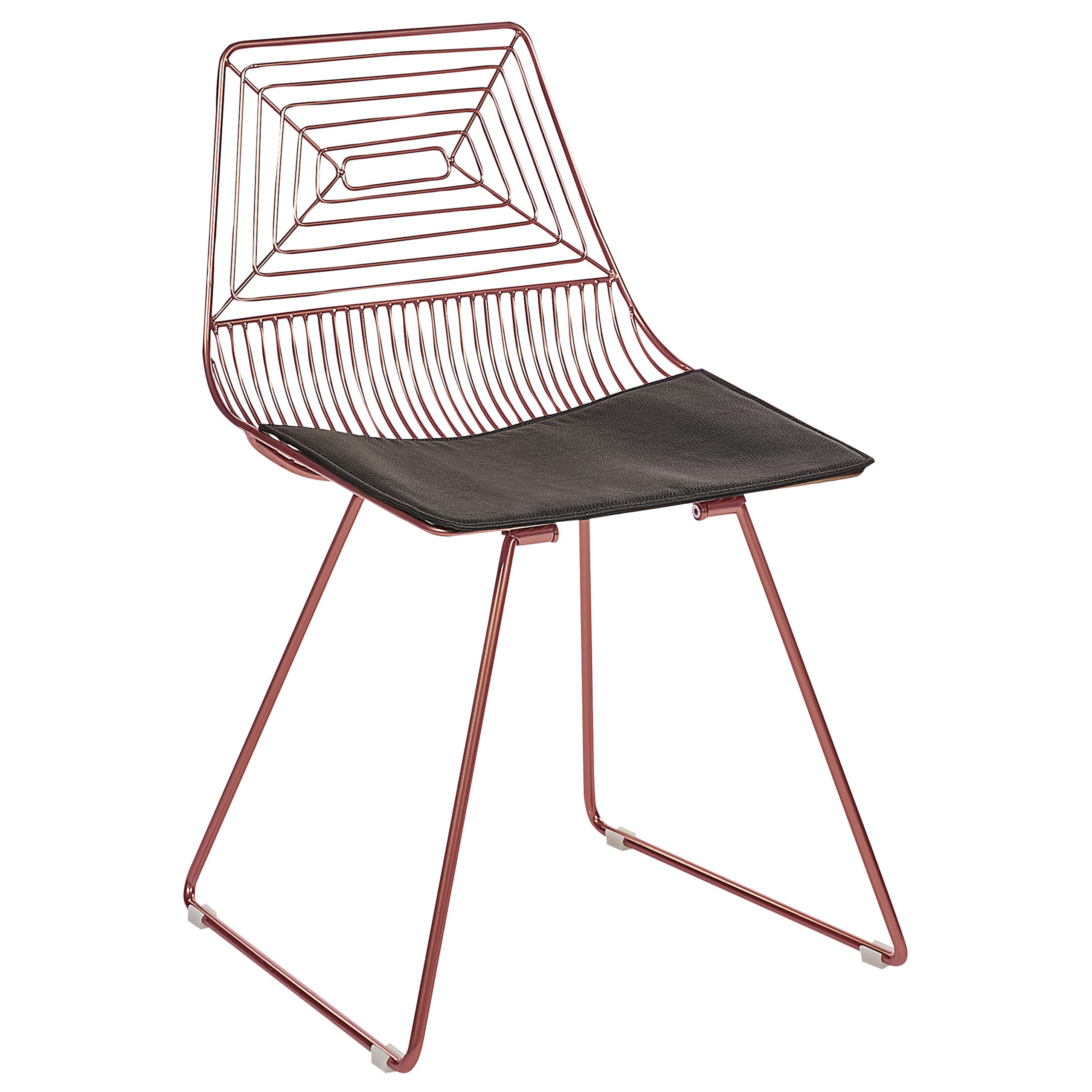 Set de 2 scaune dining BEATTY Metal Roz auriu [4]