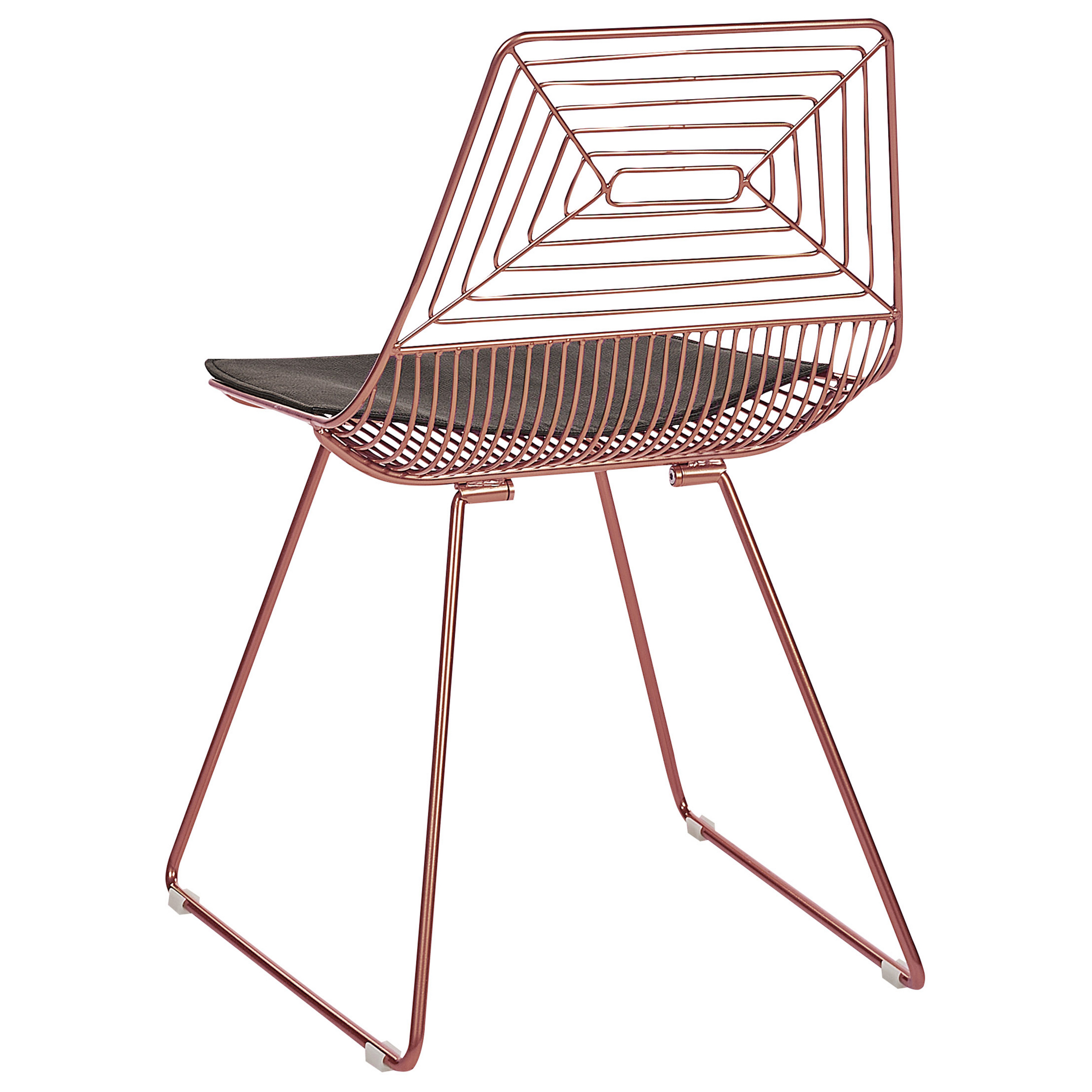 Set de 2 scaune dining BEATTY Metal Roz auriu [6]