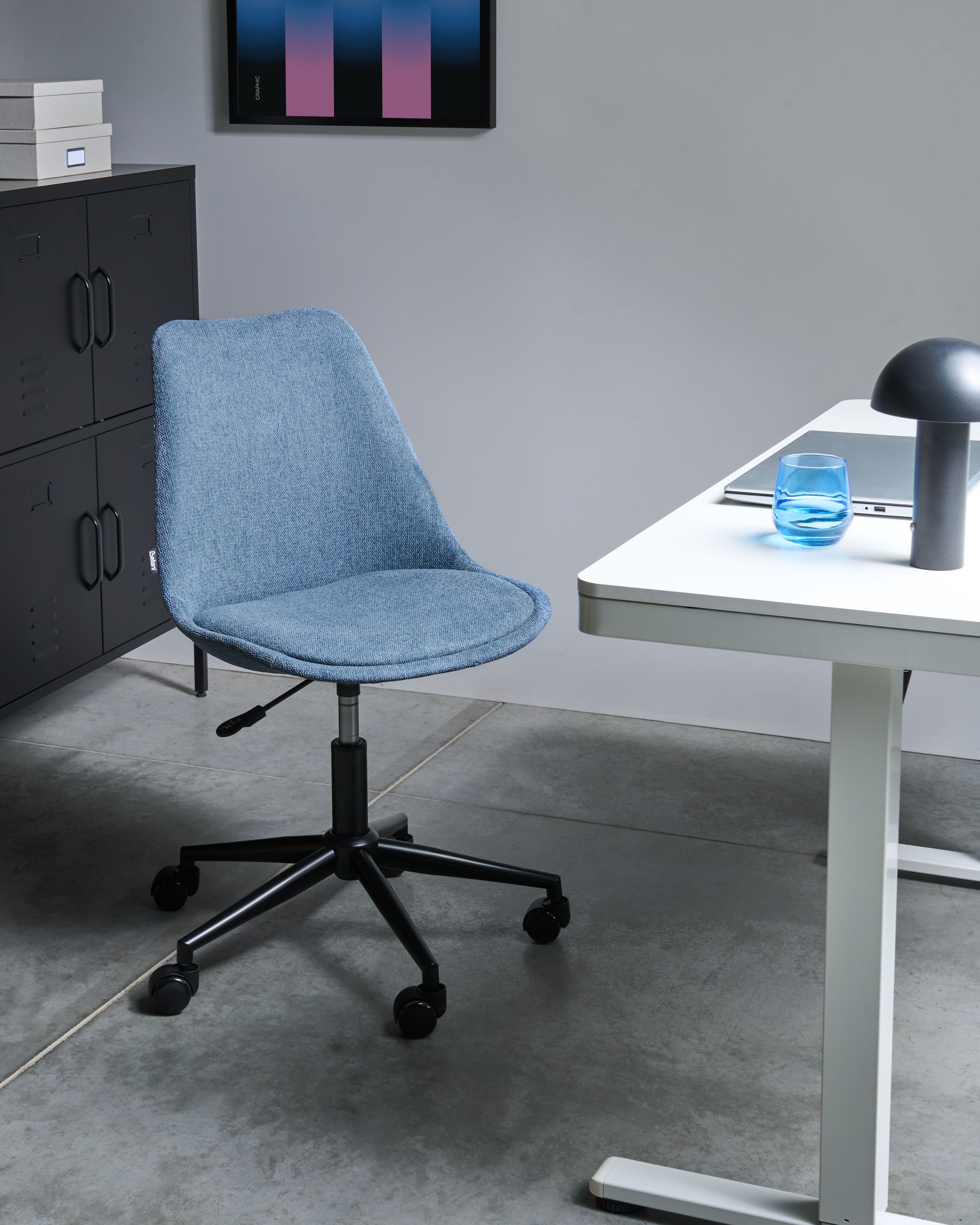 Scaun de birou - Office chair DAKOTA Light blue
