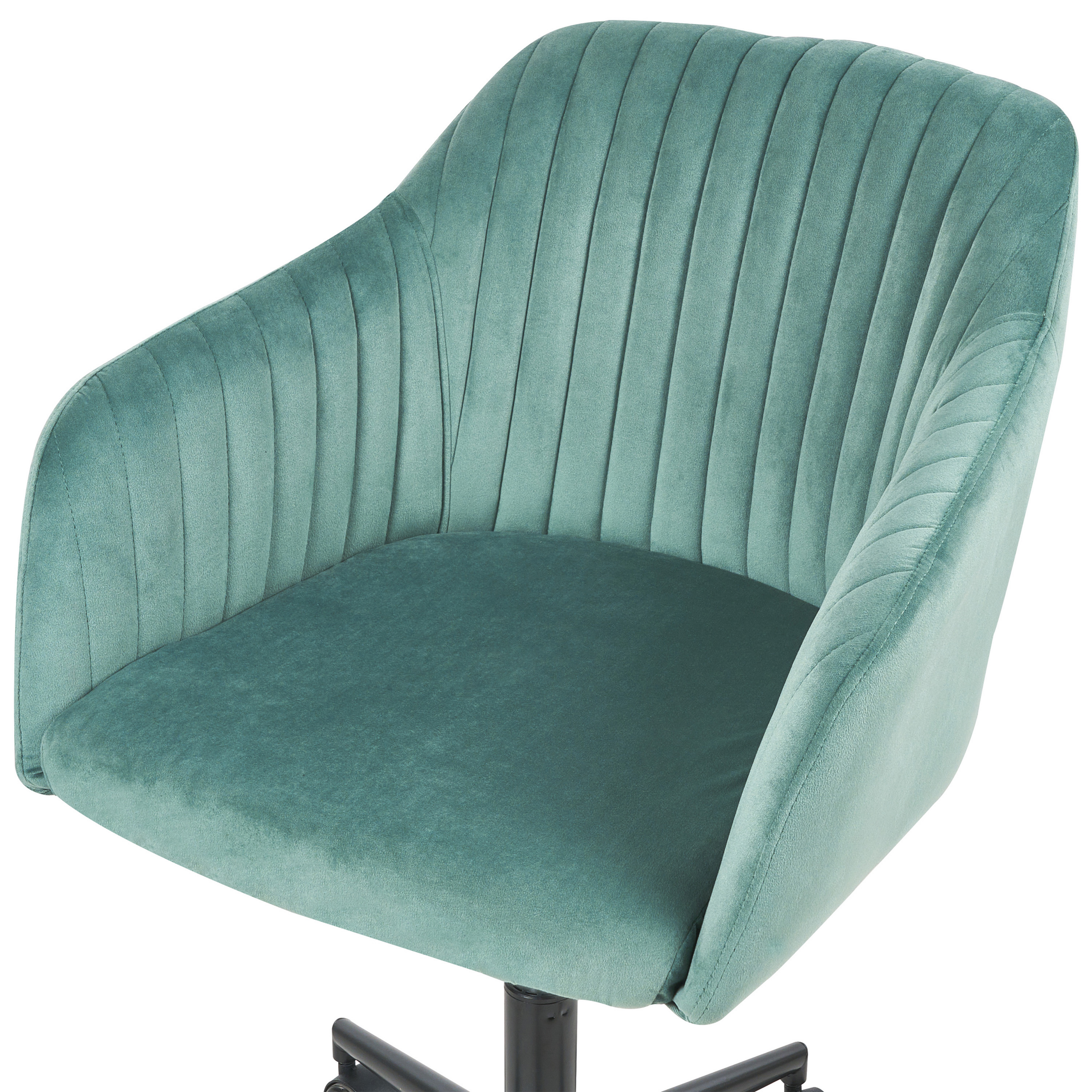 VENICE Office Chair Velvet Mint Green [7]