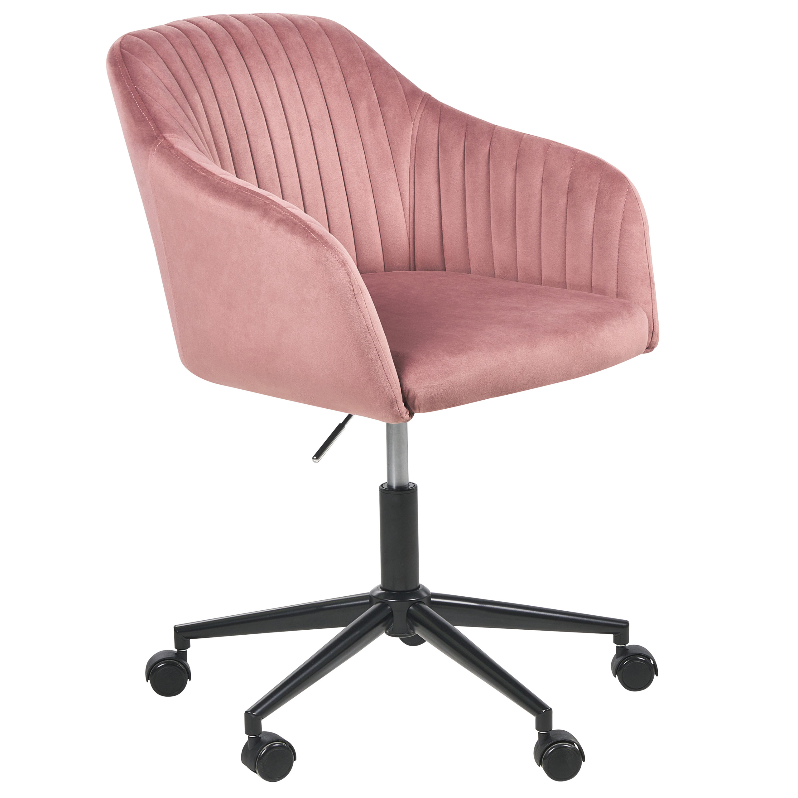 Office Chair VENICE Velvet Pink [2]