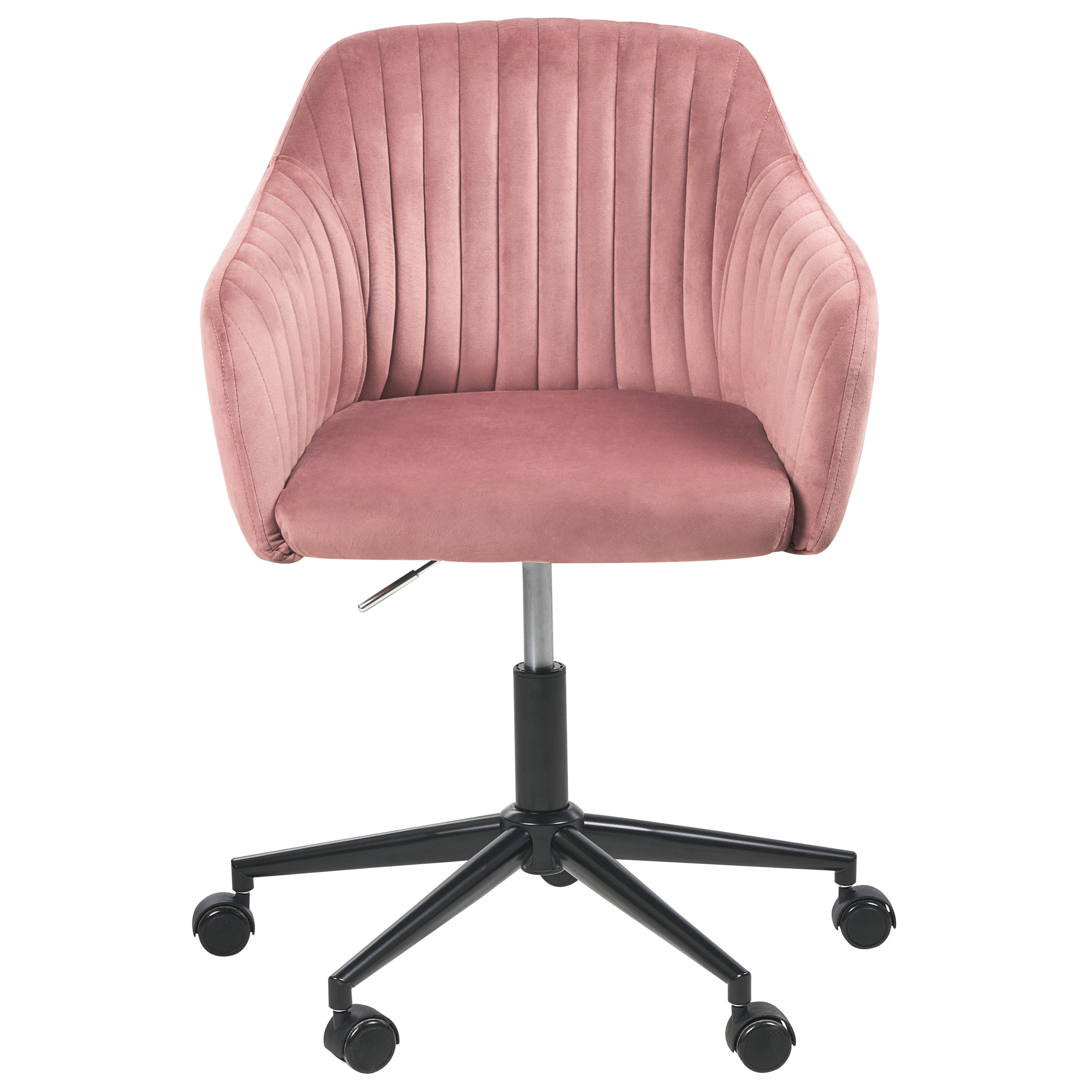 Office Chair VENICE Velvet Pink [5]