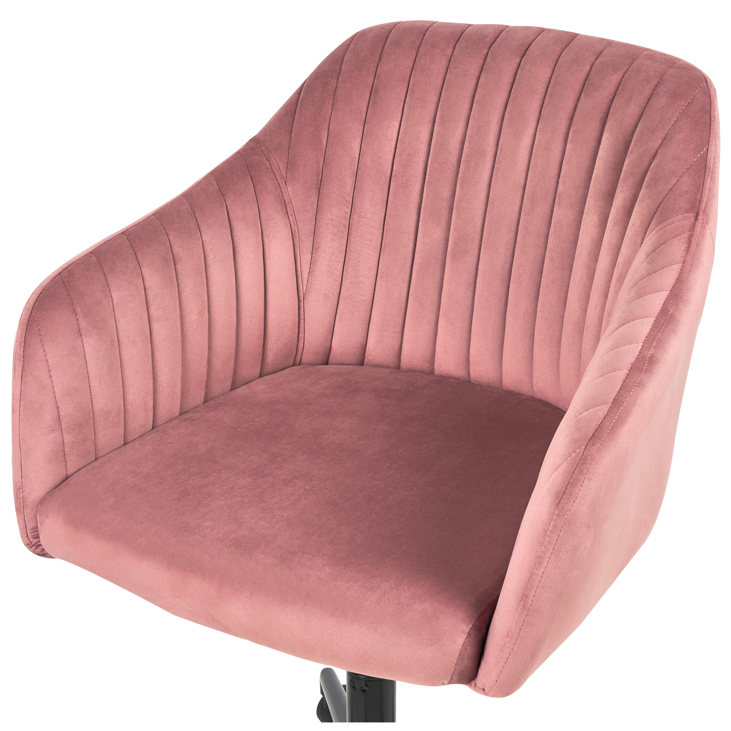 Office Chair VENICE Velvet Pink [7]