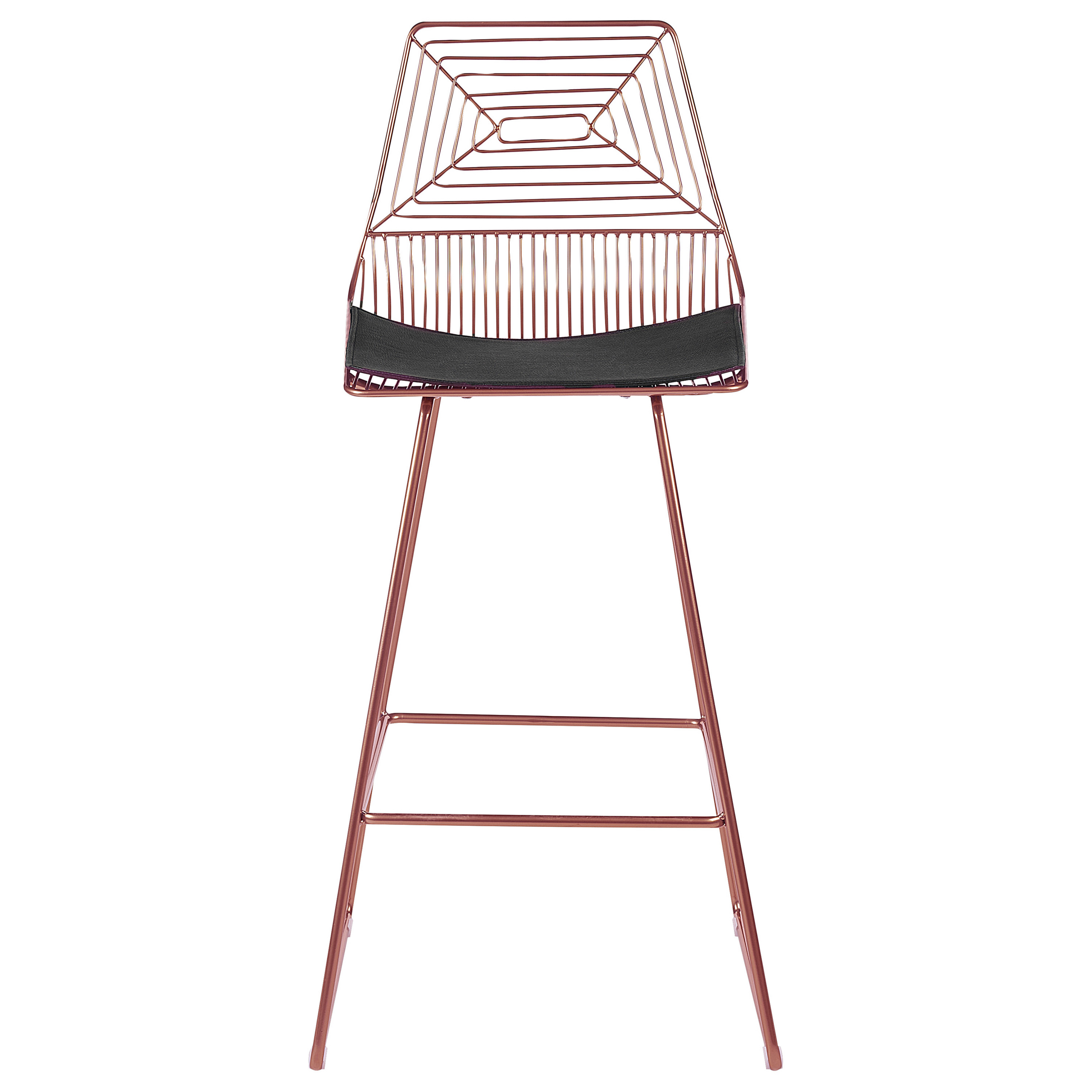 Set of 2 Bar Stools BISBEE Metal Rose Gold [5]