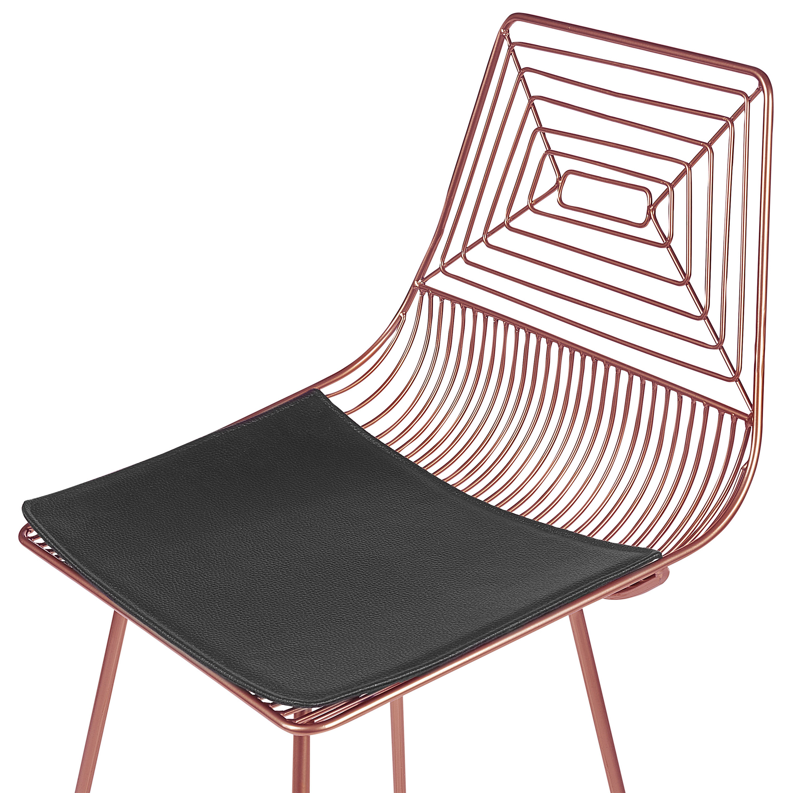 Set of 2 Bar Stools BISBEE Metal Rose Gold [7]