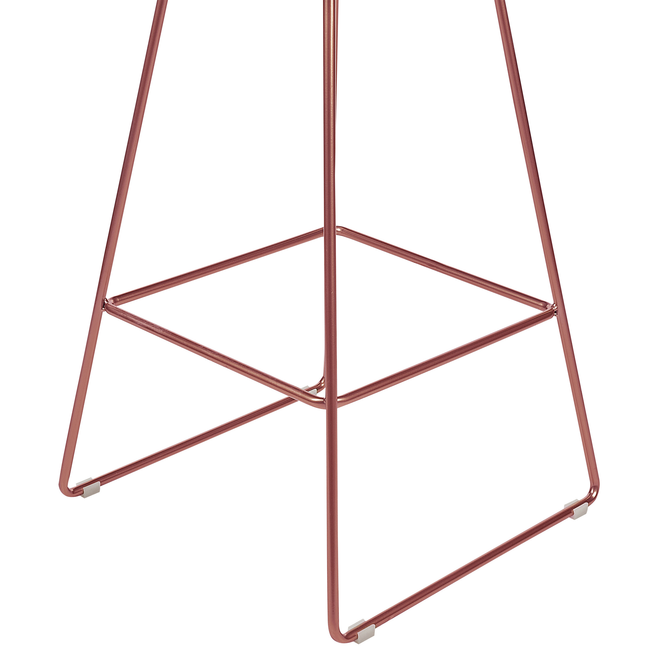 Set of 2 Bar Stools BISBEE Metal Rose Gold [8]