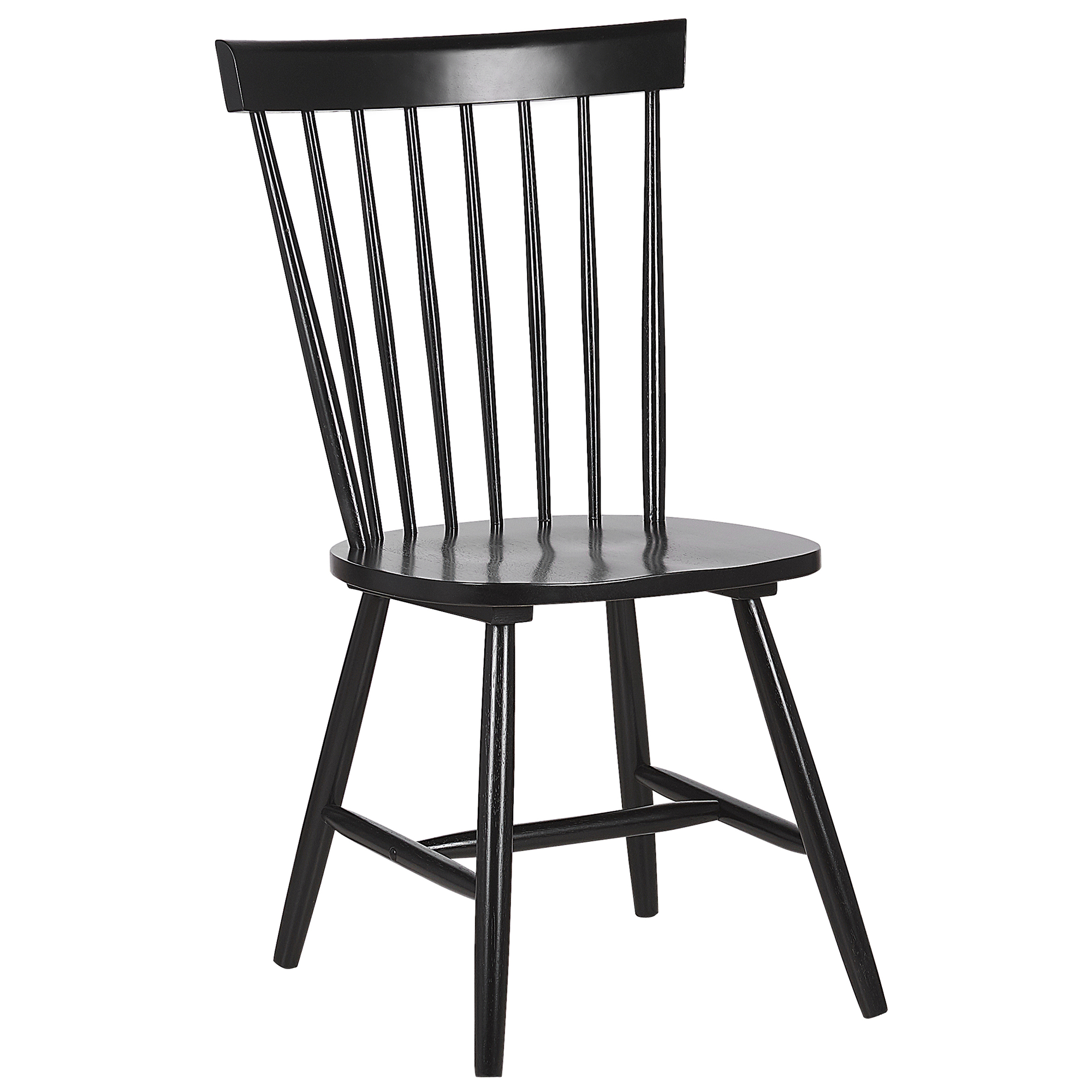 Set of 2 dining chairs BURGES Black wood [4]
