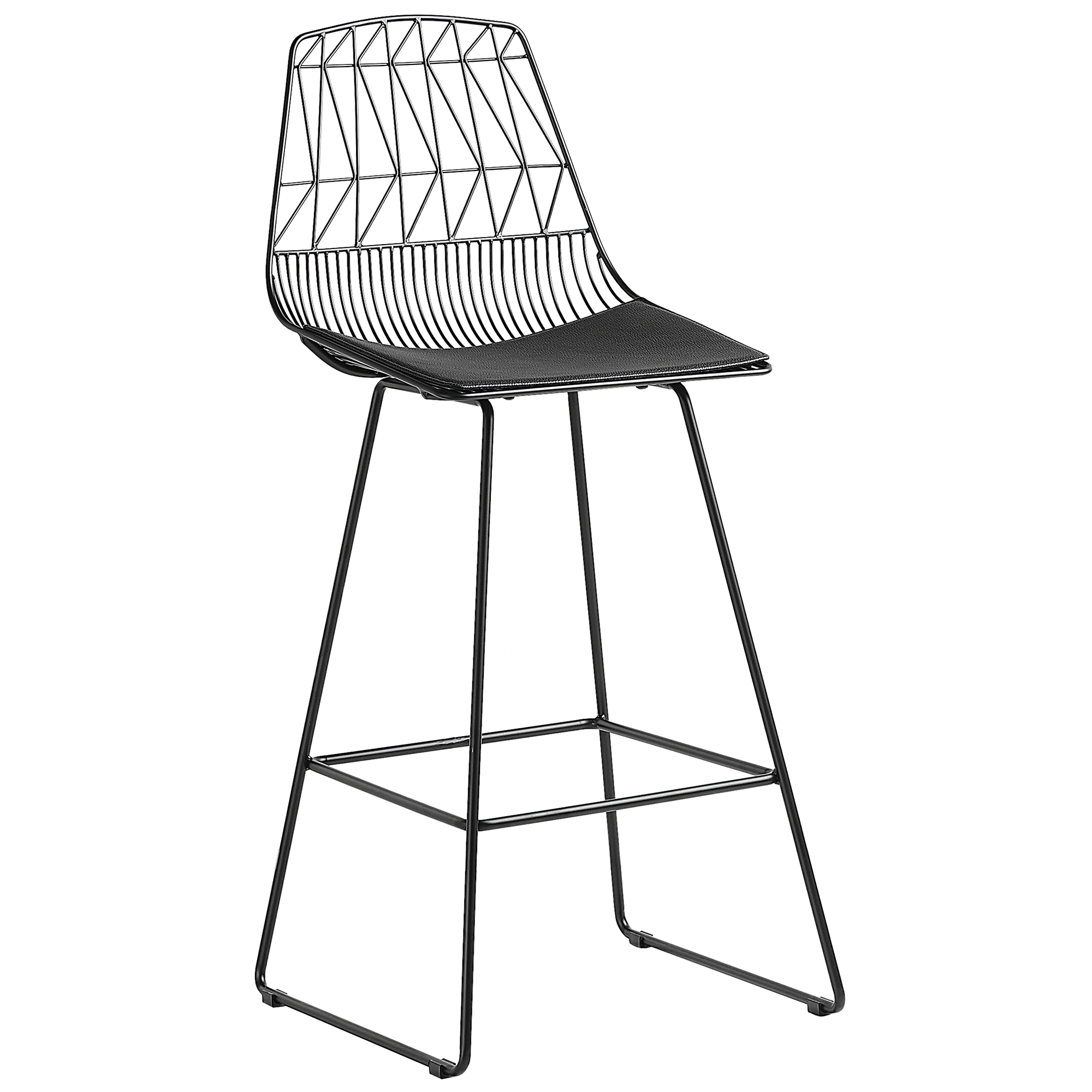 Set de 2 scaune de bar PRESTON Metal Negru [5]