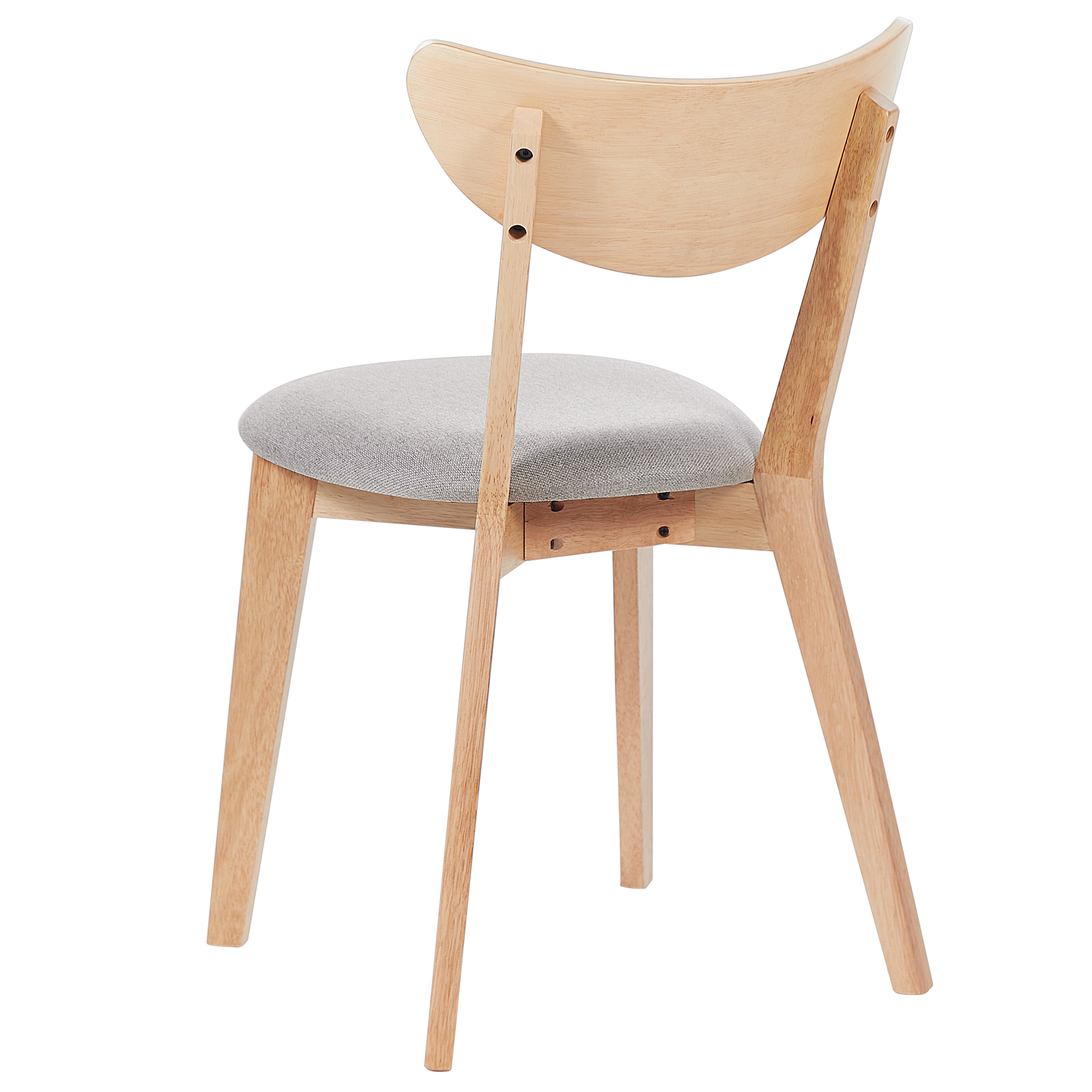 Set de 2 scaune dining ERIE Lemn Maro deschis/Gri [6]