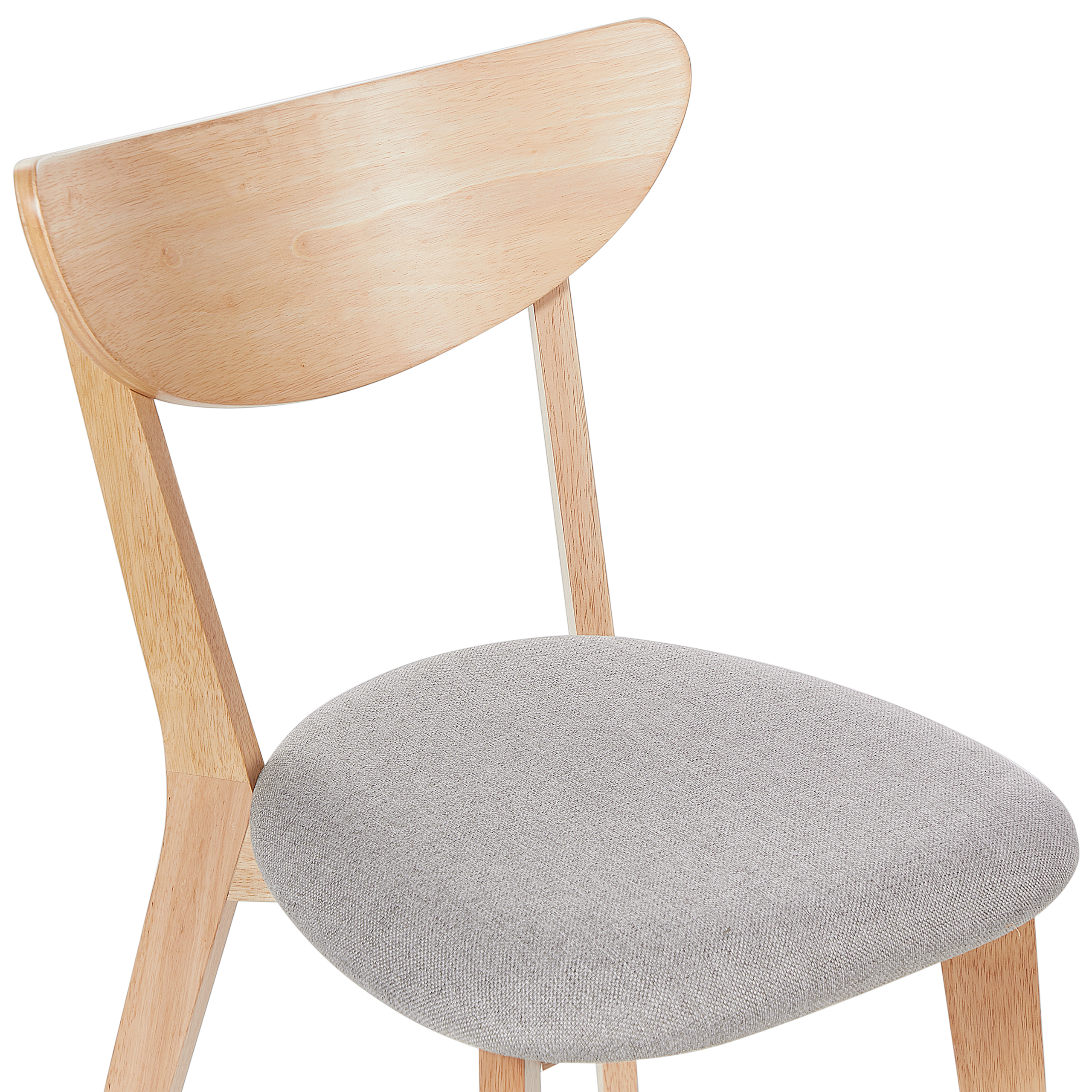 Set de 2 scaune dining ERIE Lemn Maro deschis/Gri [7]