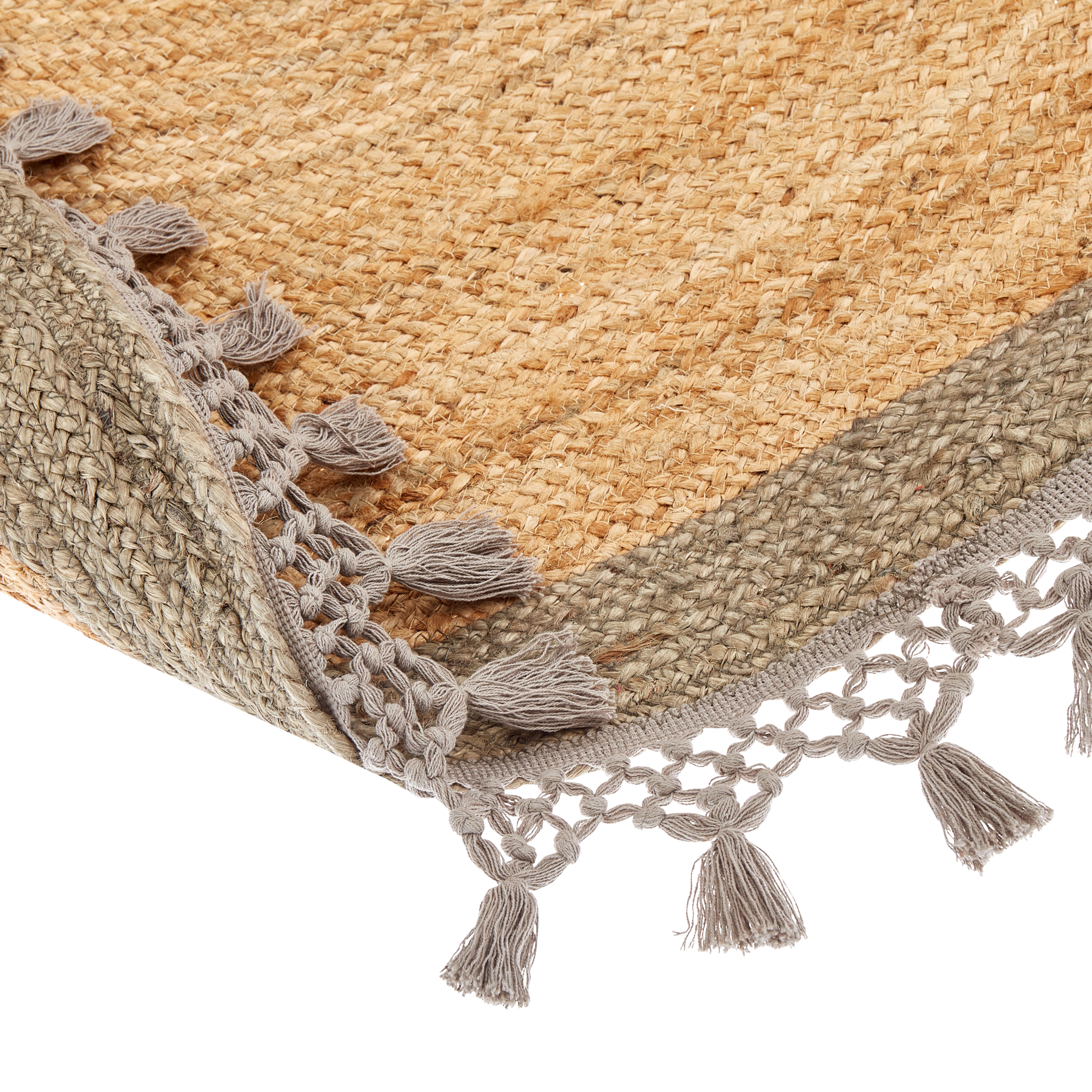 MARTS Rug Grey ø 140 cm Jute [6]