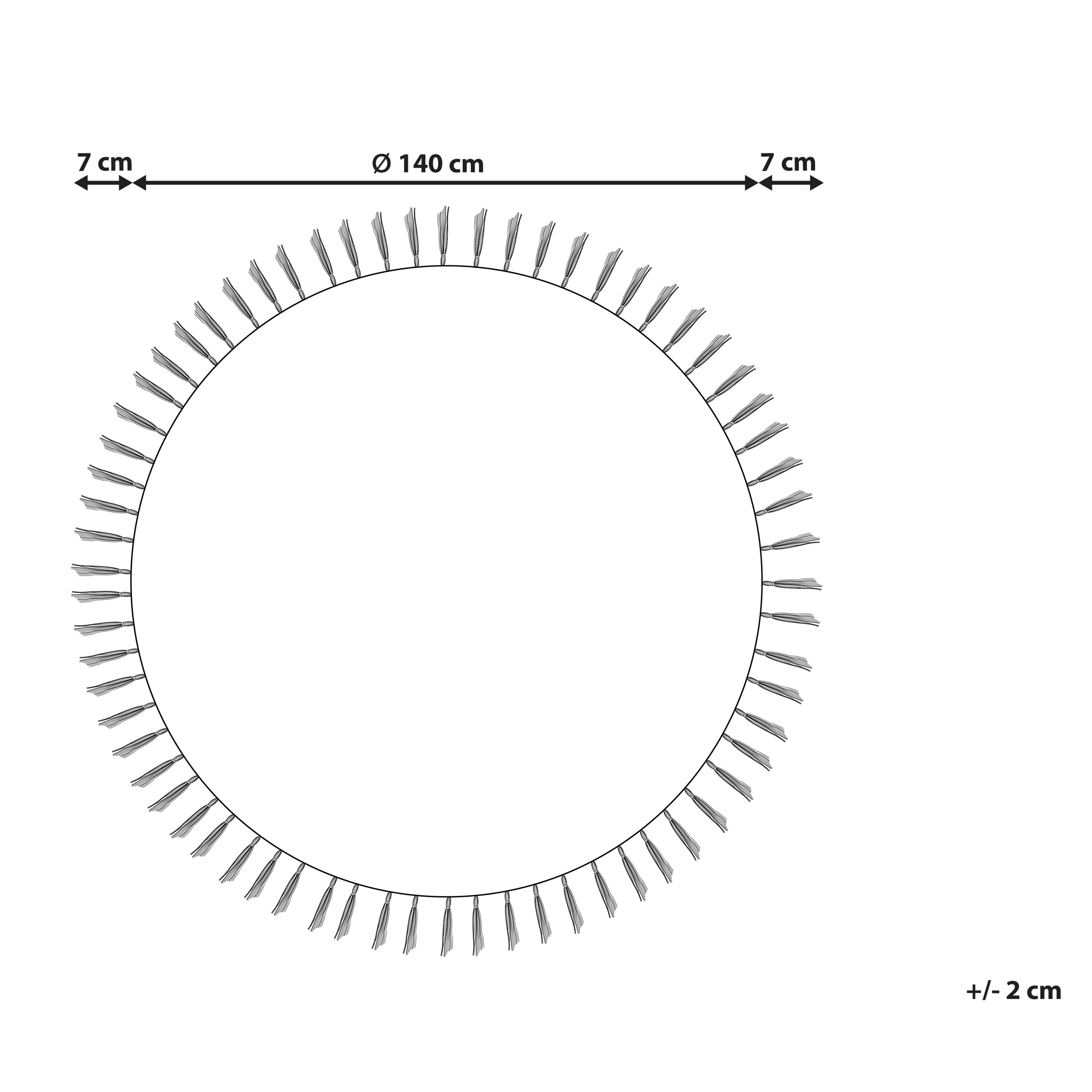 MARTS White ø 140 cm Jute [3]