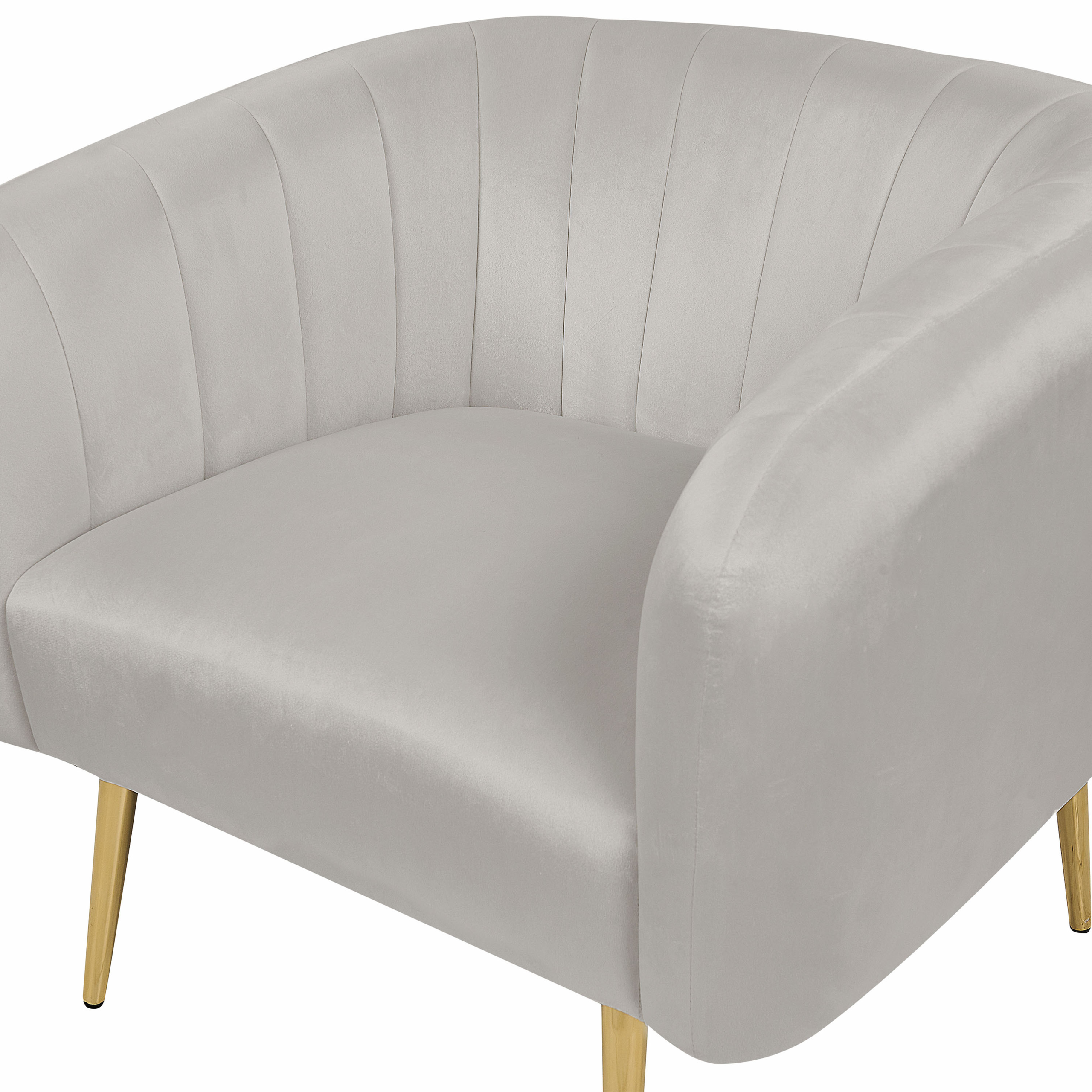 Fotoliu LACONIA Catifea Gri deschis [6]