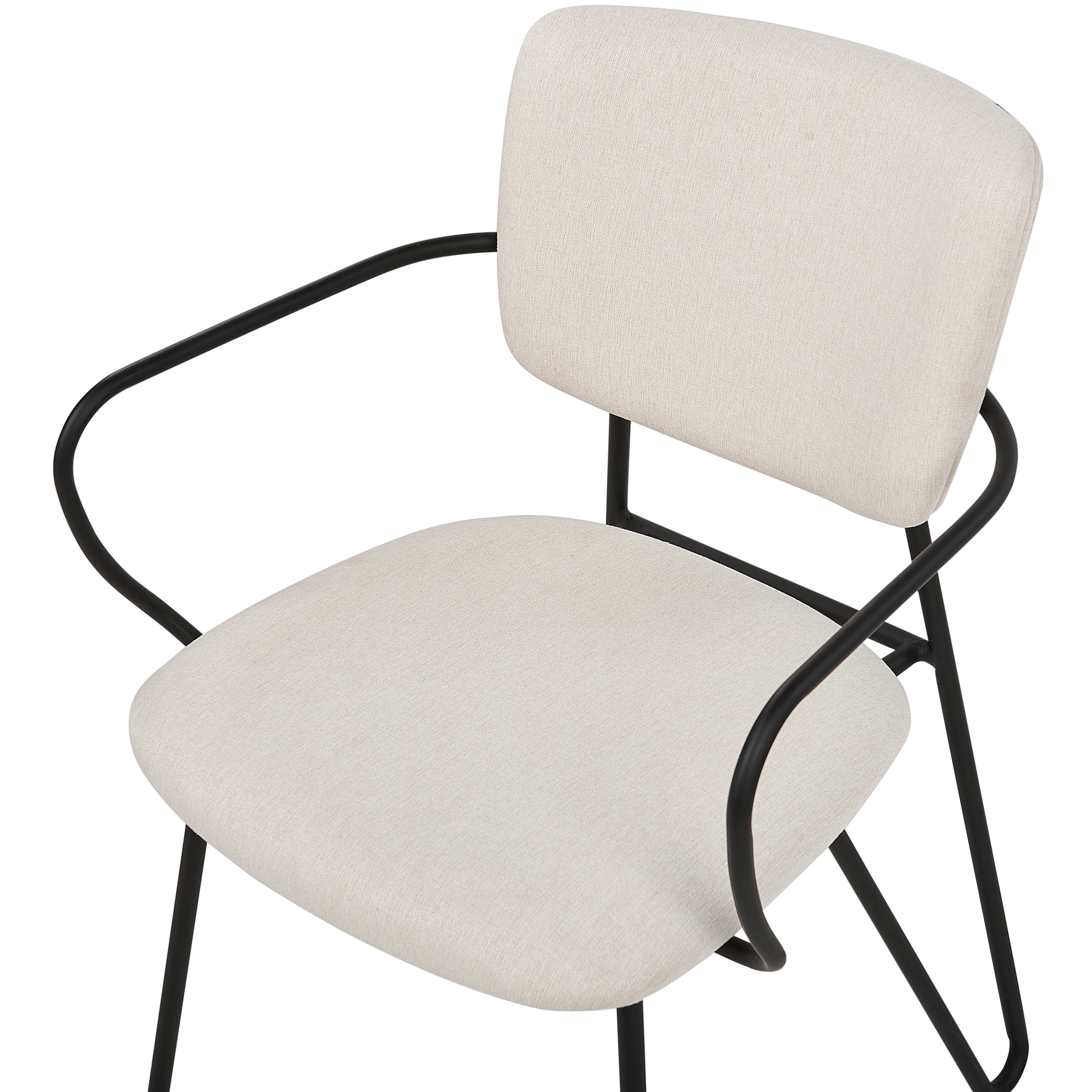 Set of 2 ELKO Dining Chairs Off-White [7]