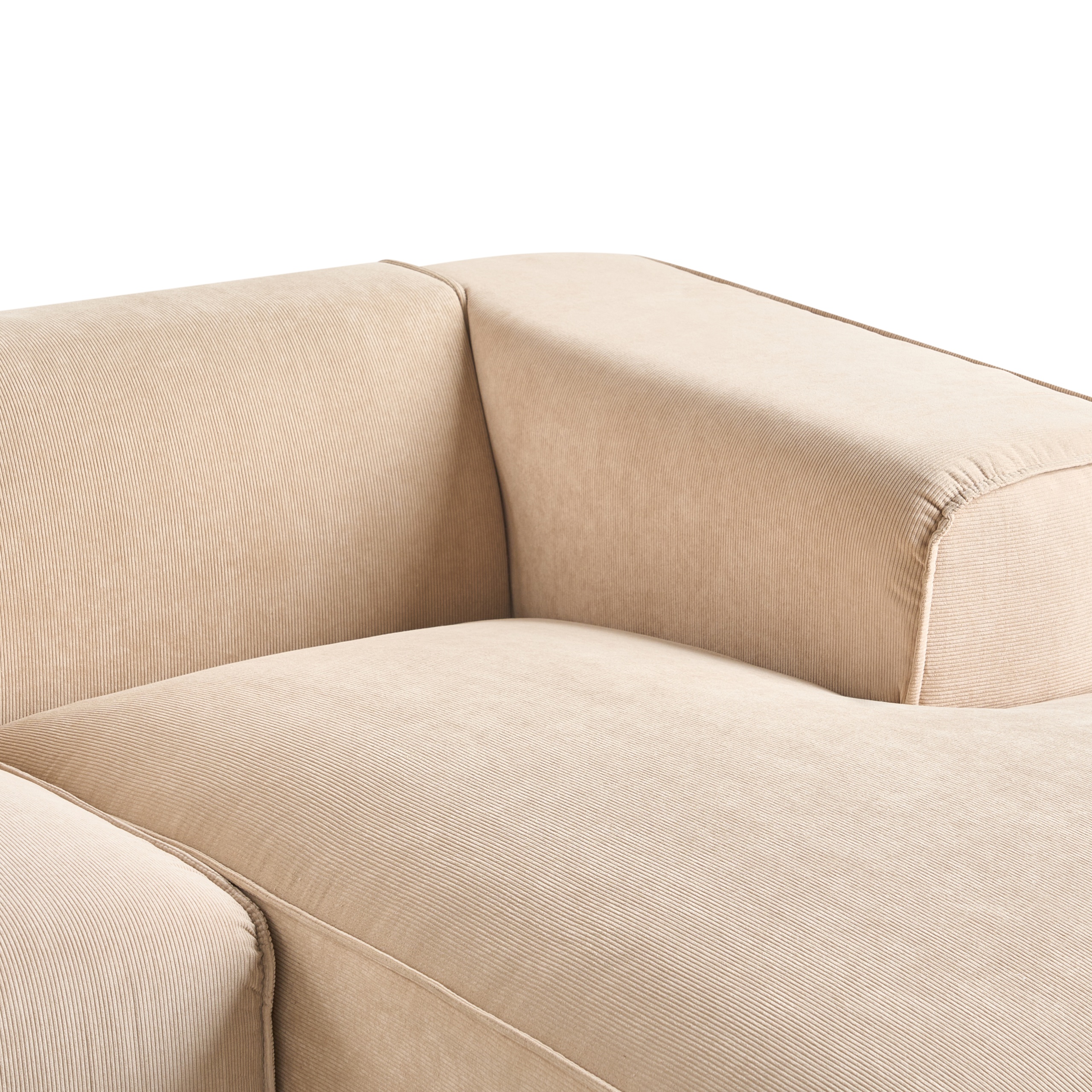 3-seater corner sofa DOLVA Velvet Beige Left [9]