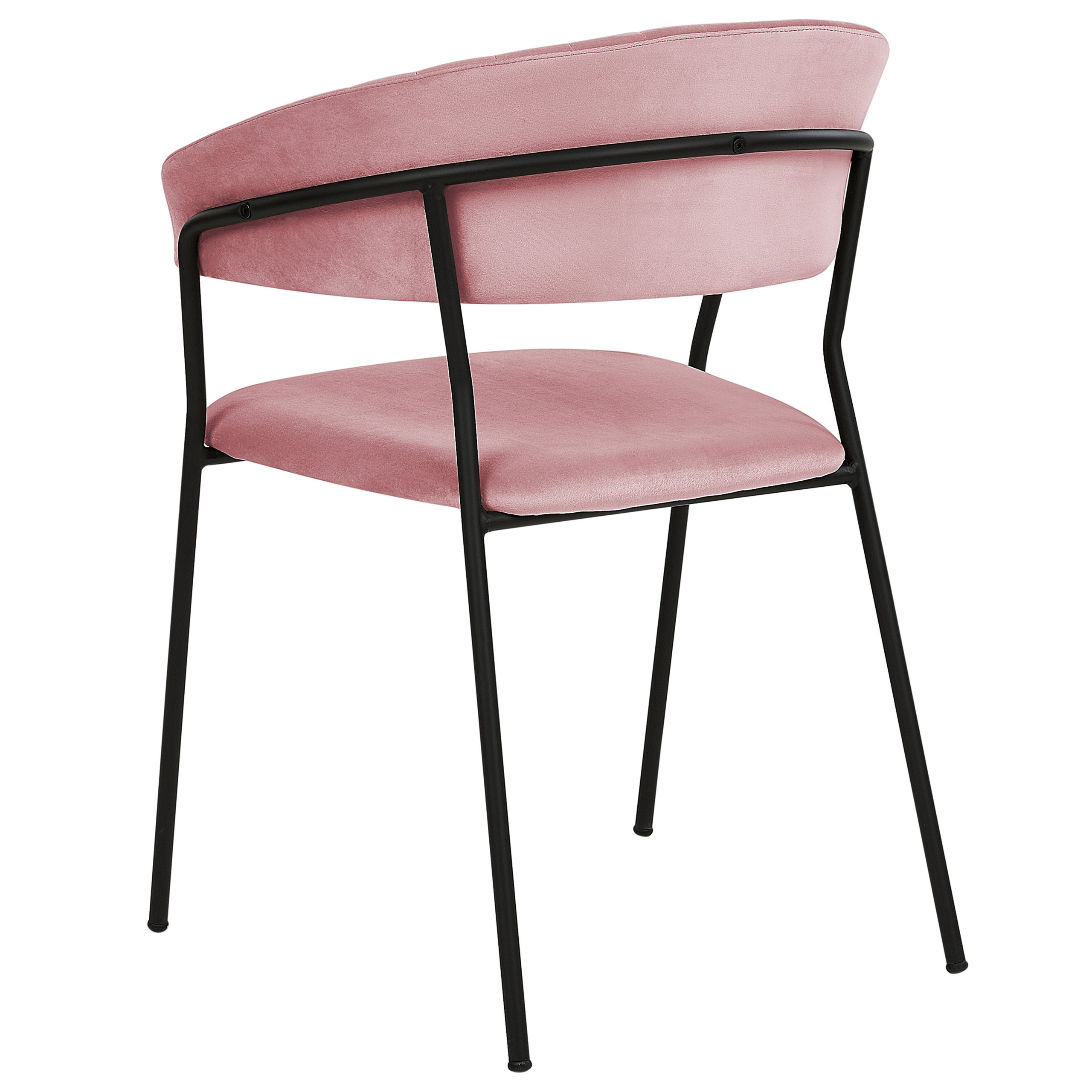 Set of 2 dining chairs MARIPOSA Velvet Pink [6]