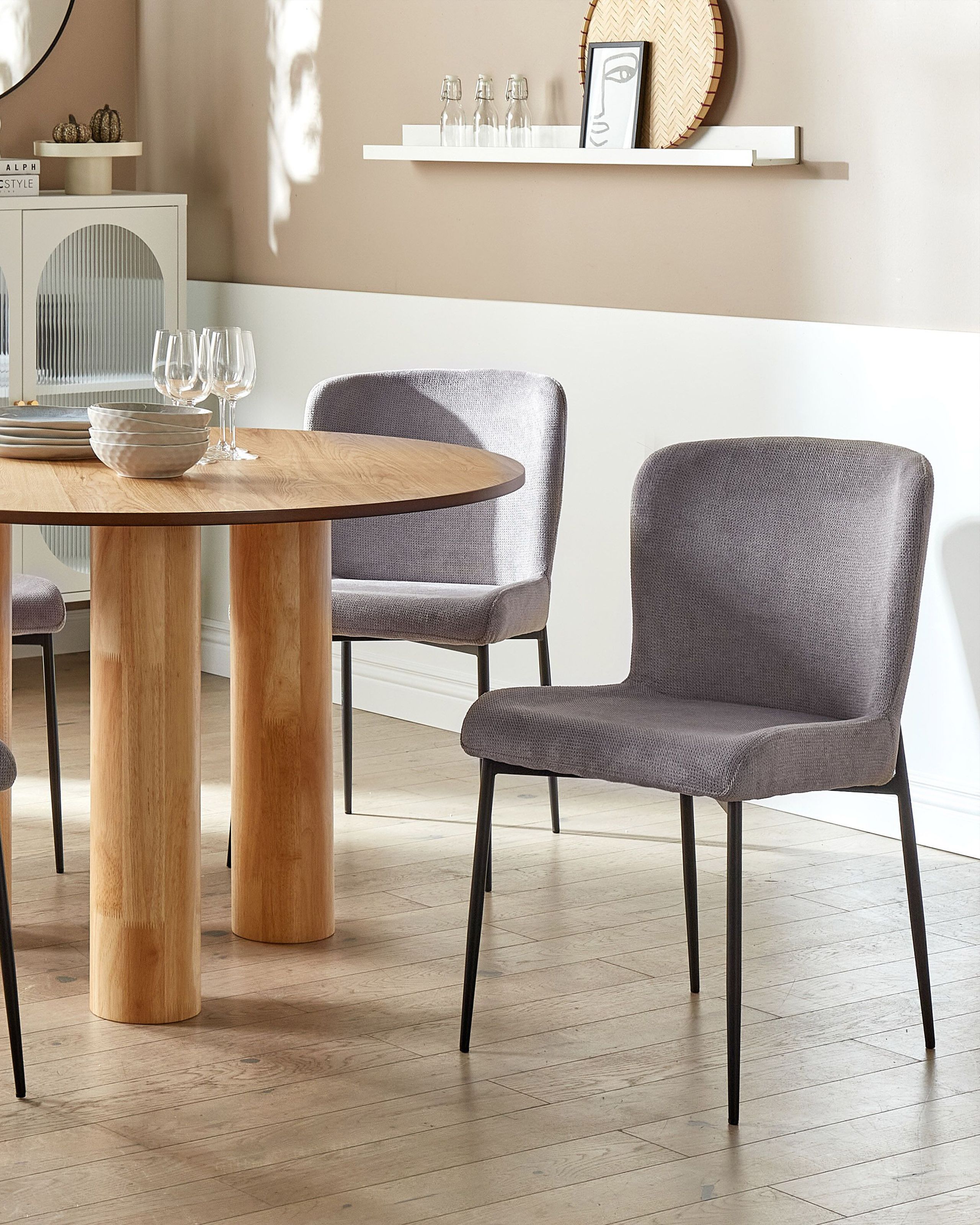 Scaun dining - Set of 2 ADA dining chairs Dark grey