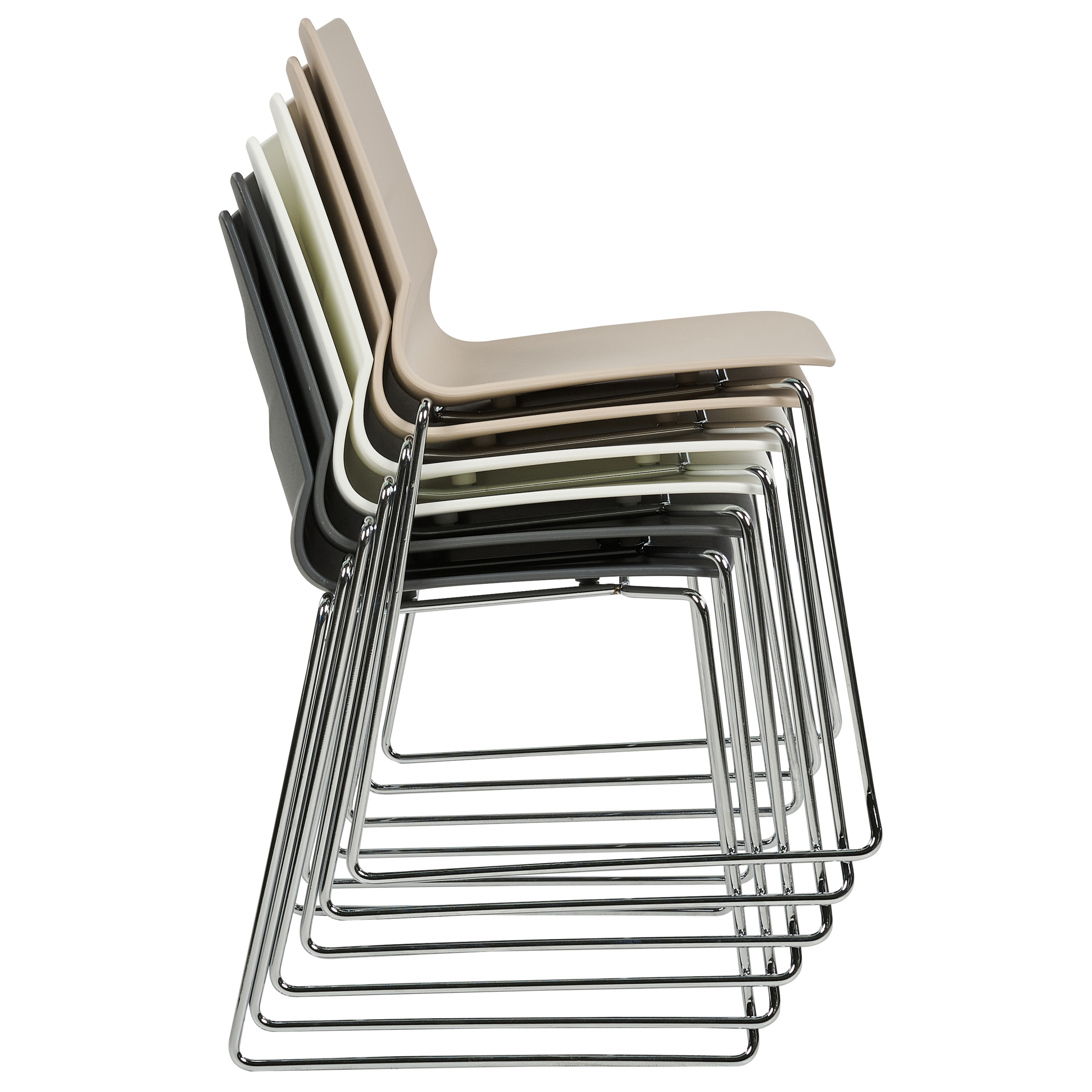 Set de 4 scaune dining HARTLEY Gri închis [8]