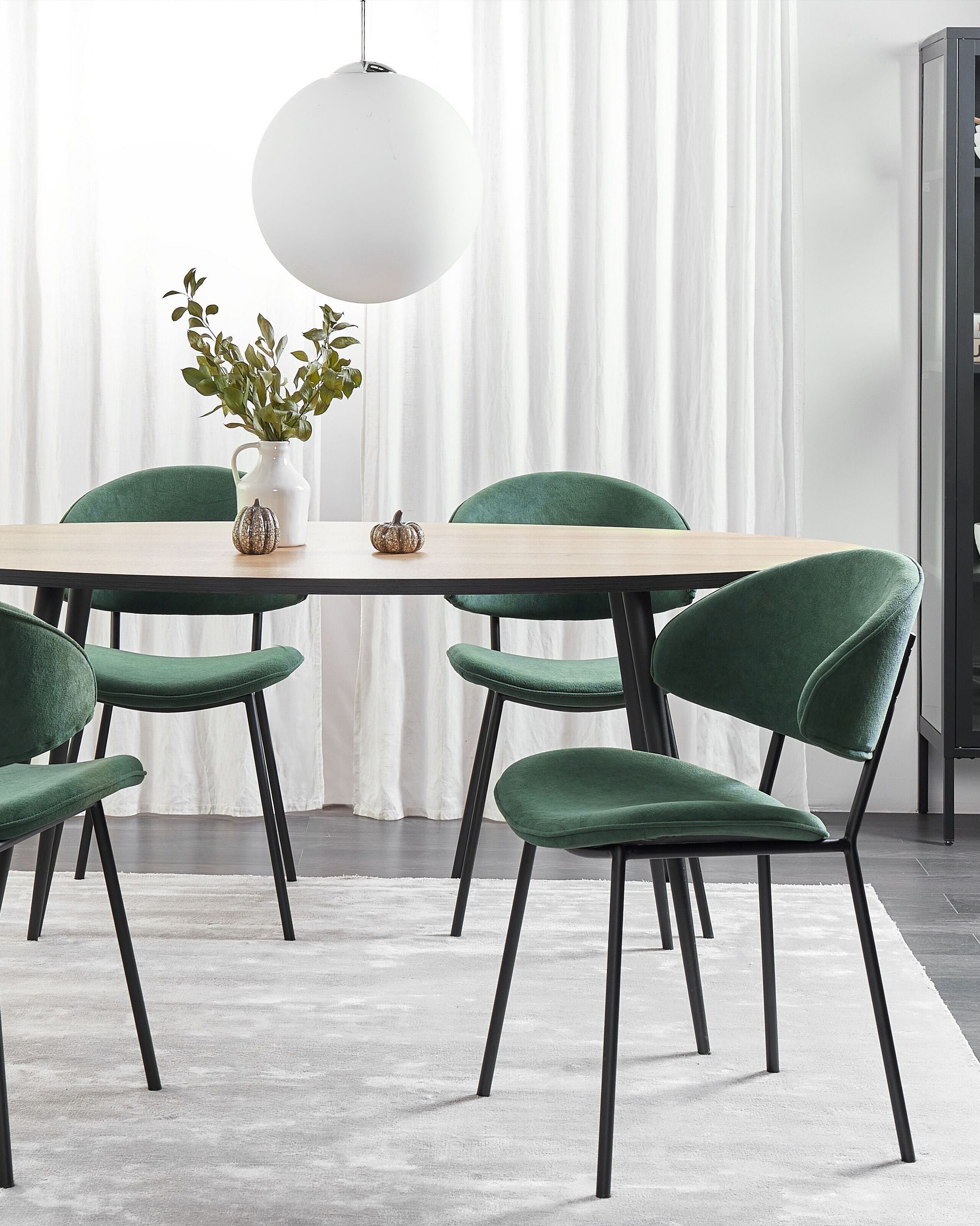 Scaun dining - Set de 2 scaune dining KIANA Verde închis
