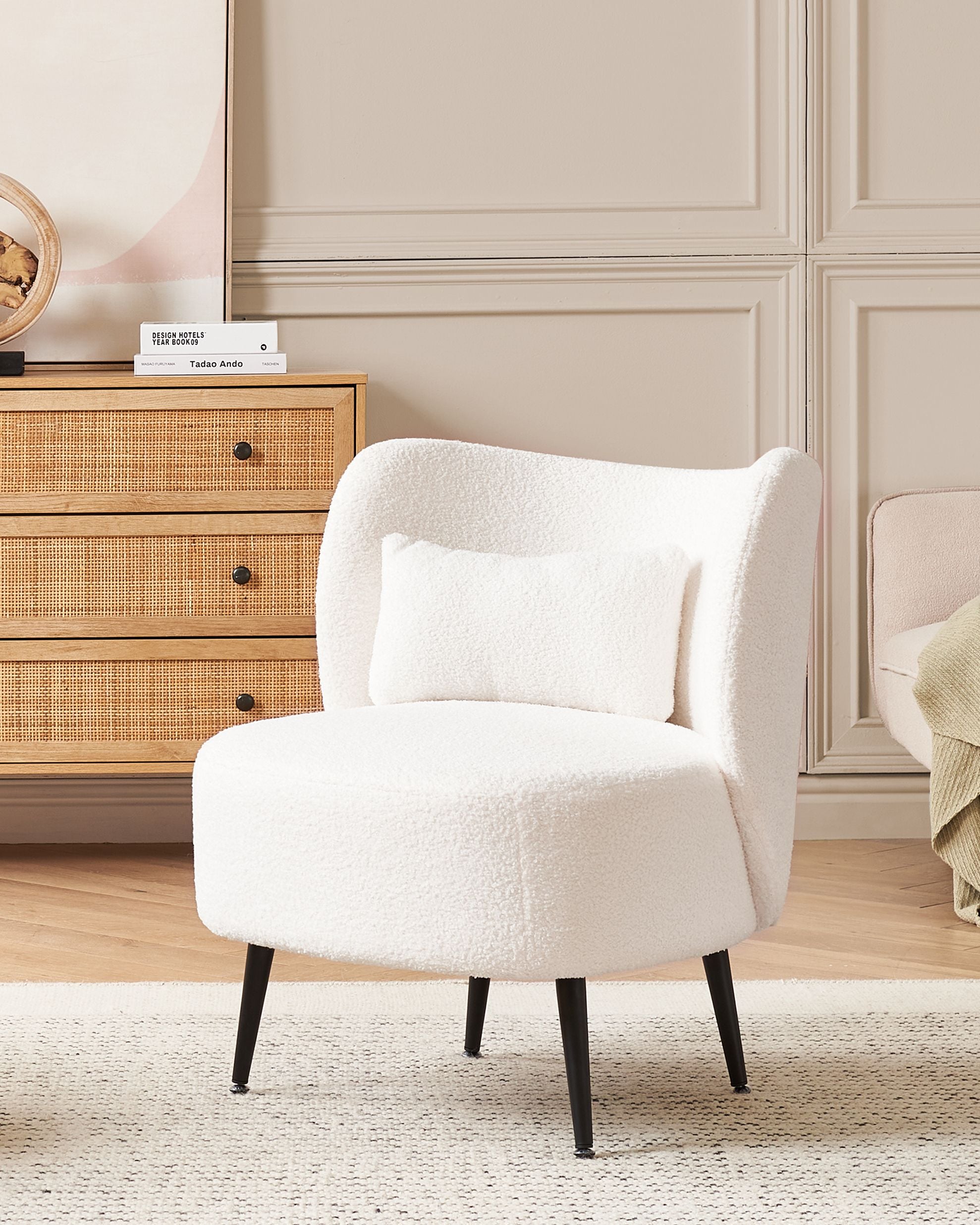 Fotoliu - OTSBY Boucle armchair Off-white