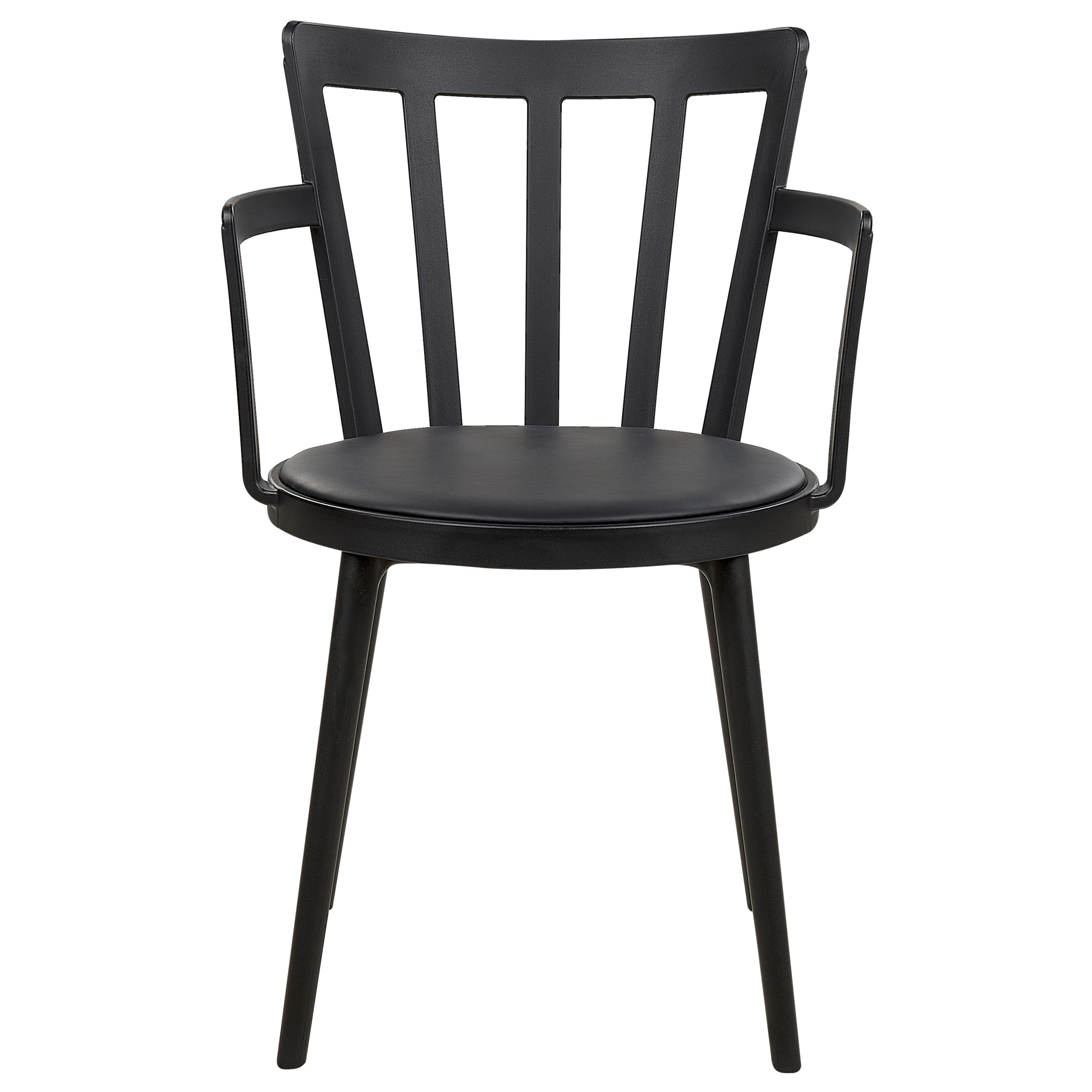 Set of 4 Dining Chairs MORILL Black [5]