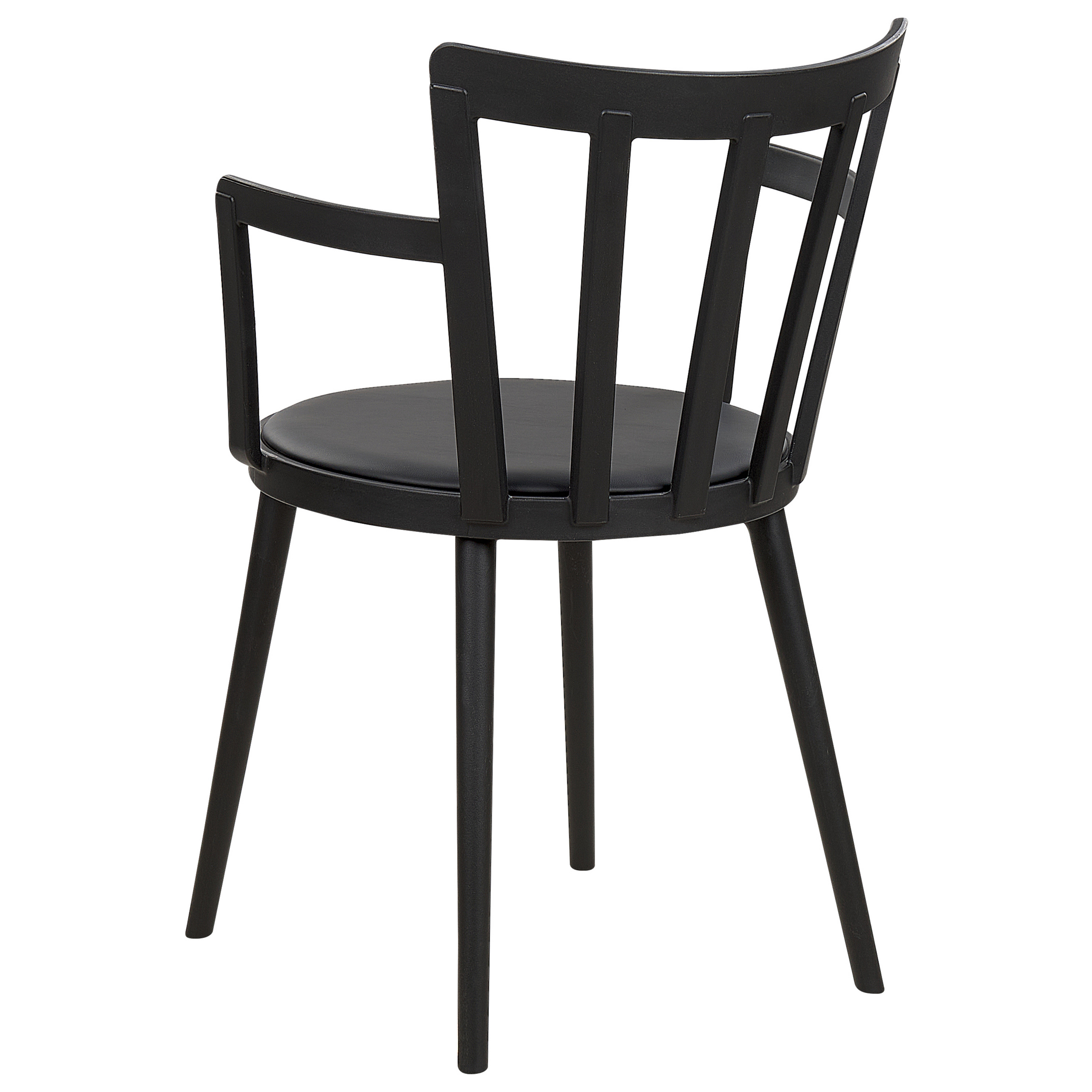 Set of 4 Dining Chairs MORILL Black [6]