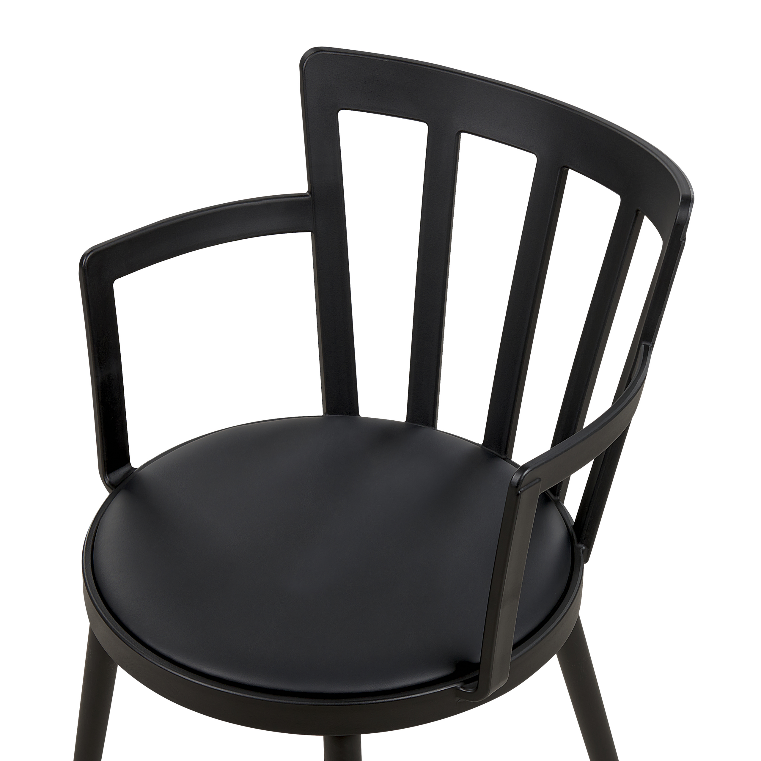 Set of 4 Dining Chairs MORILL Black [7]