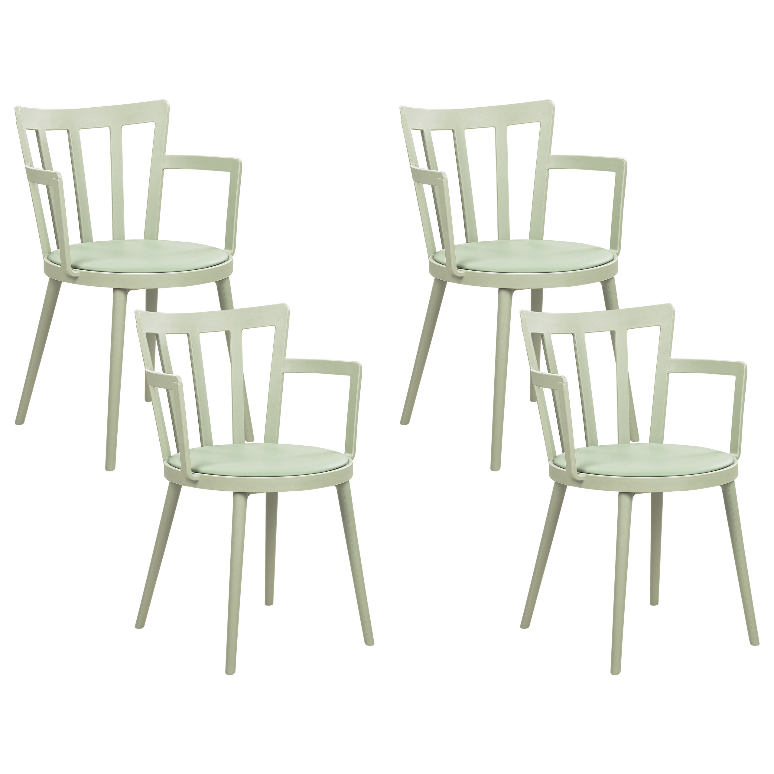 Set de 4 scaune dining MORILL Verde deschis [2]