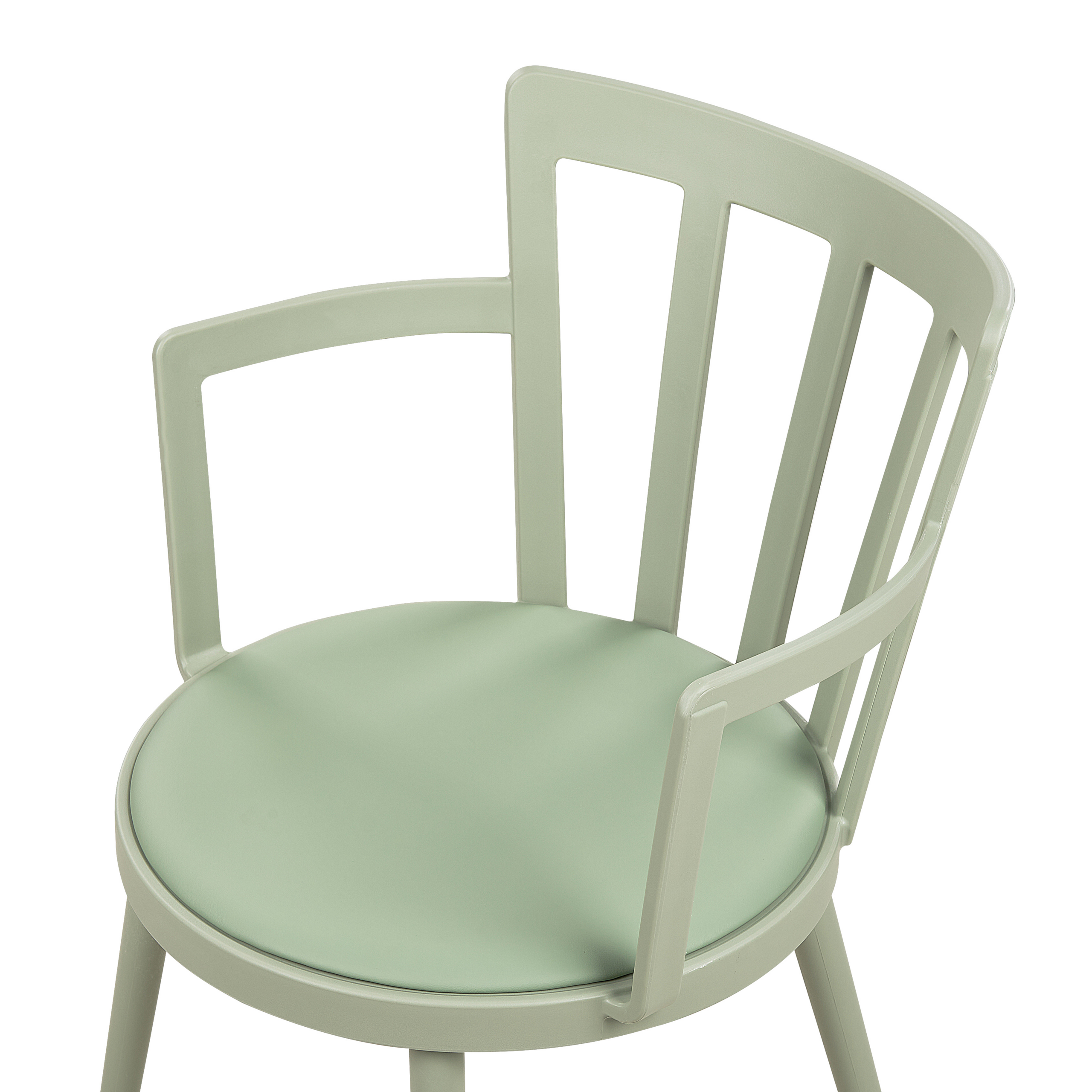 Set of 4 dining chairs MORILL Light Green [7]