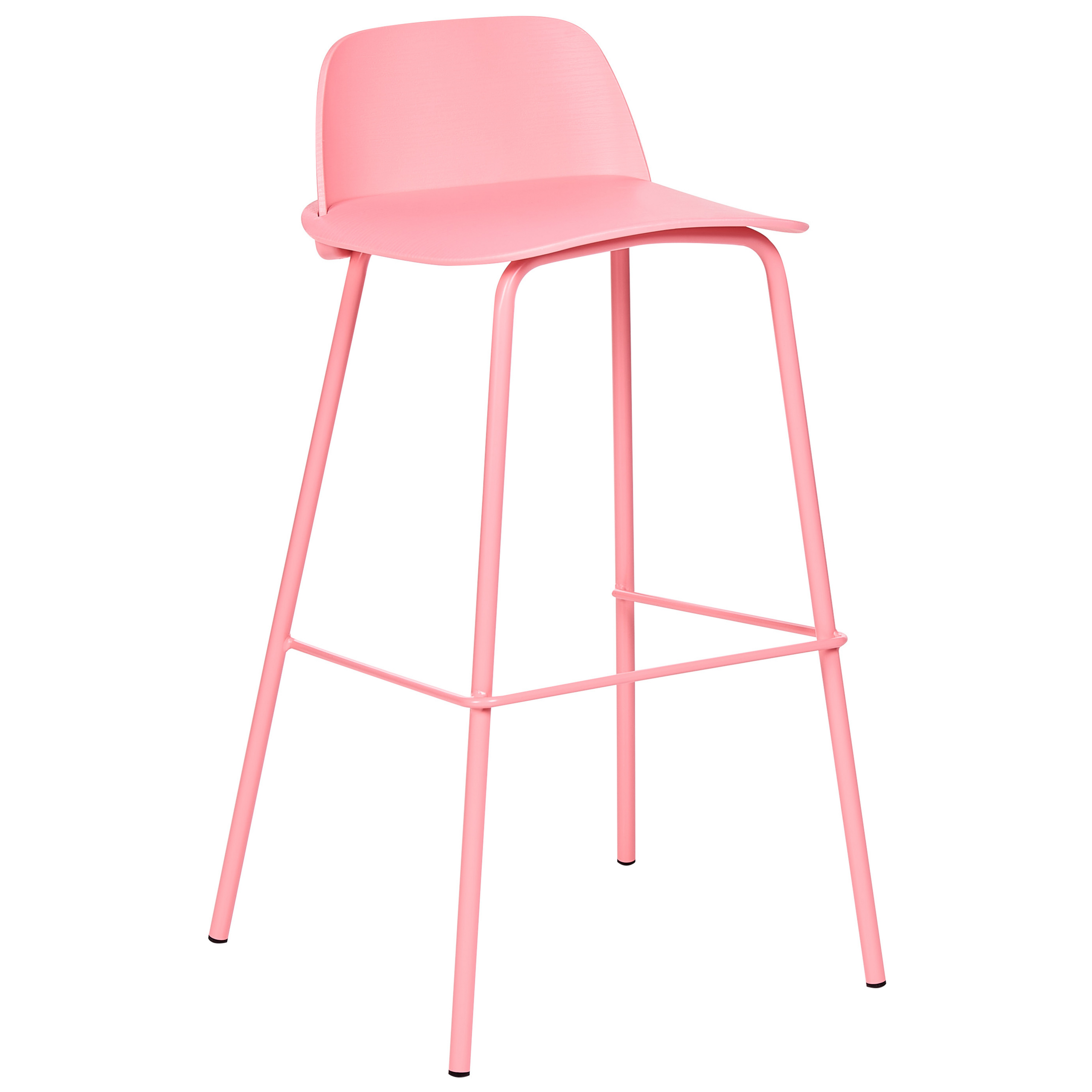 Set of 4 MORA bar chairs Pastel pink [4]