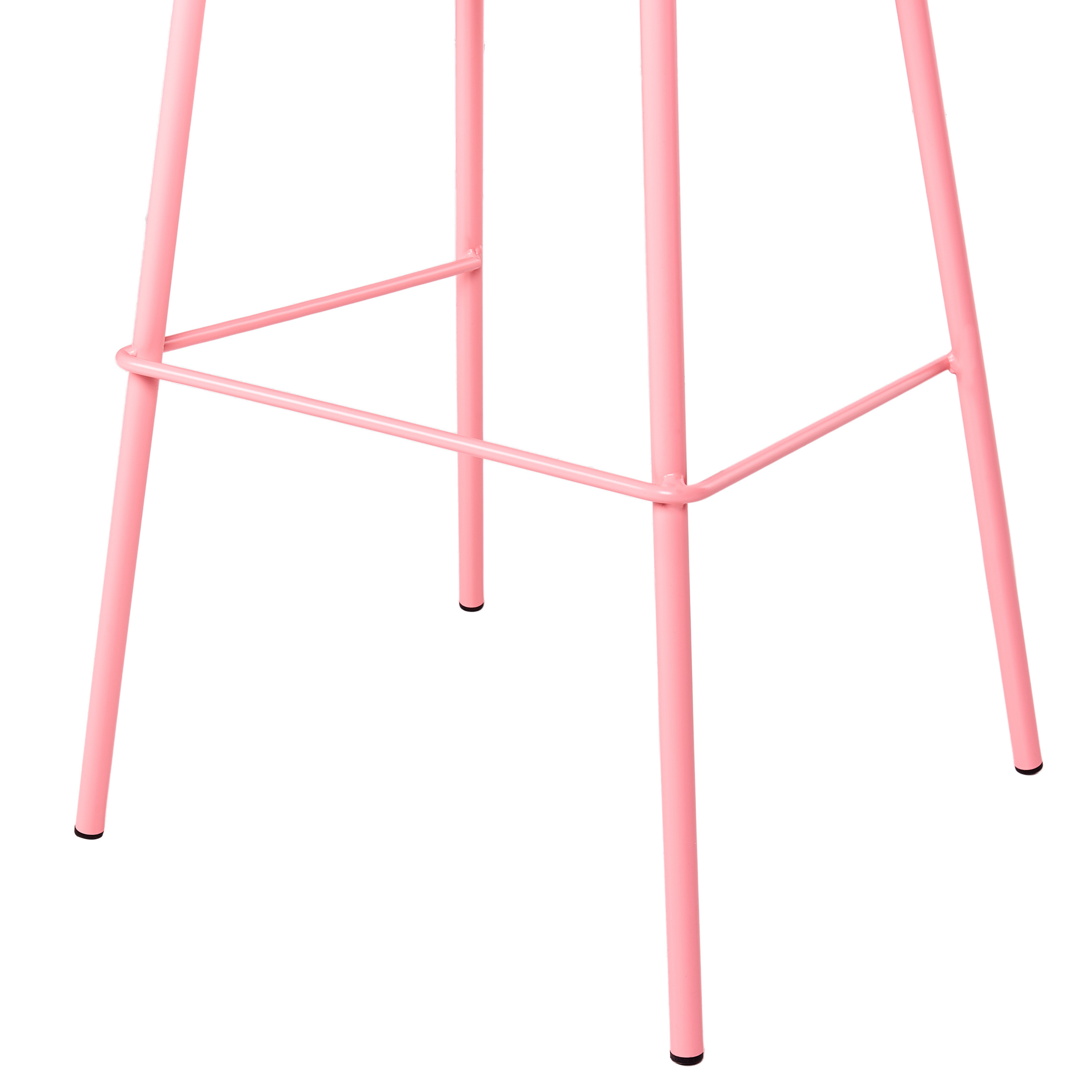 Set of 4 MORA bar chairs Pastel pink [7]