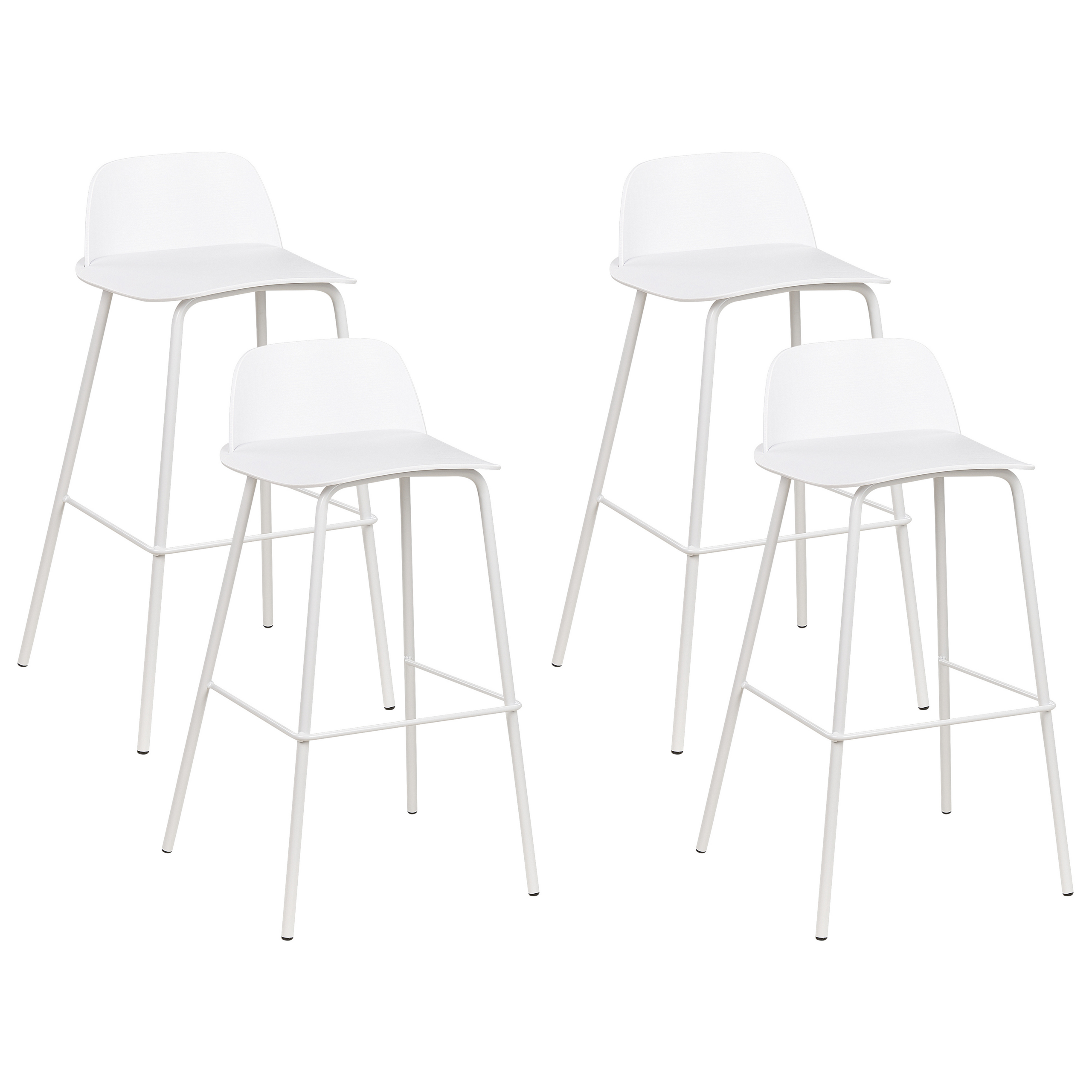 Set of 4 bar stools MORA White [2]