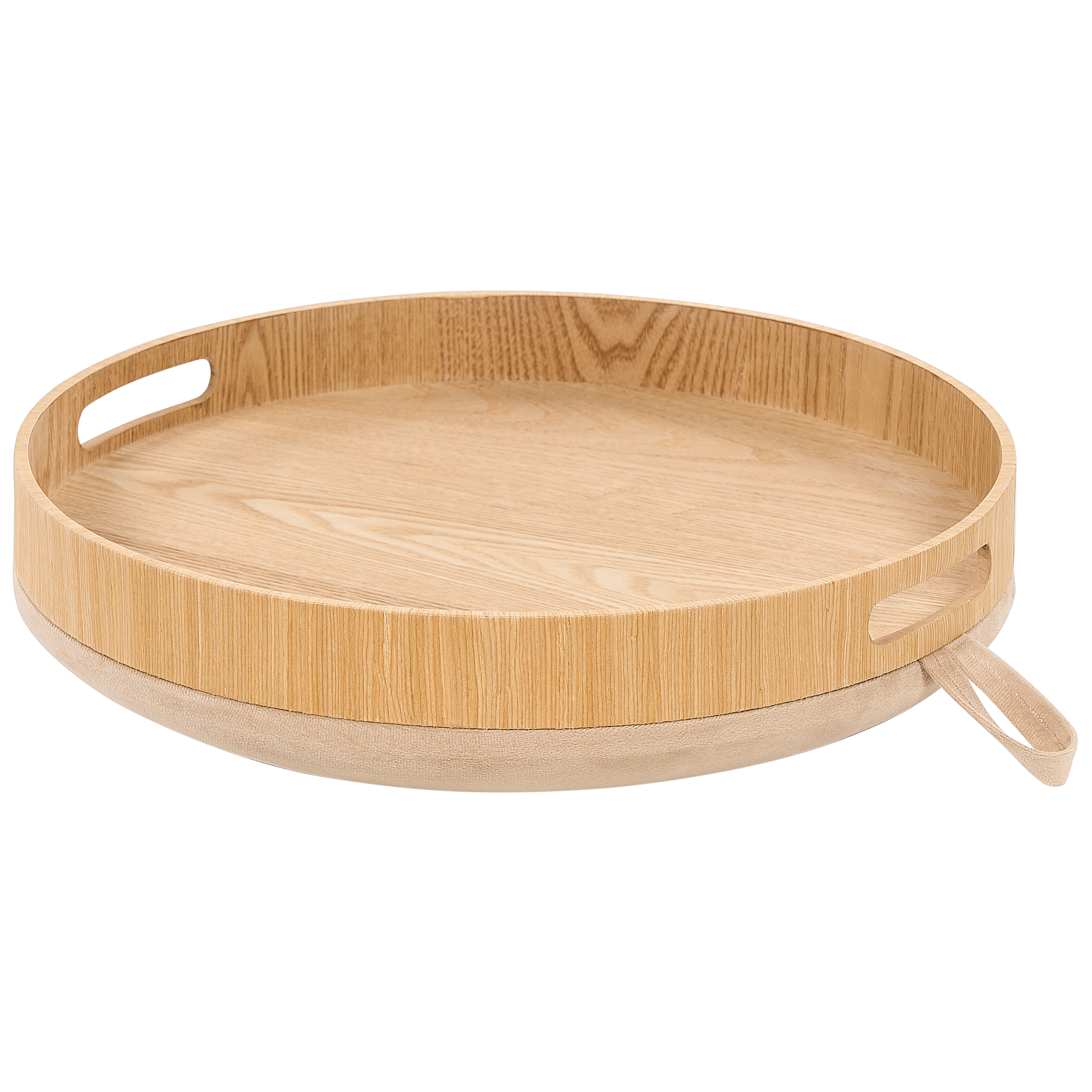 Stool with storage NEELY Velvet Beige [7]