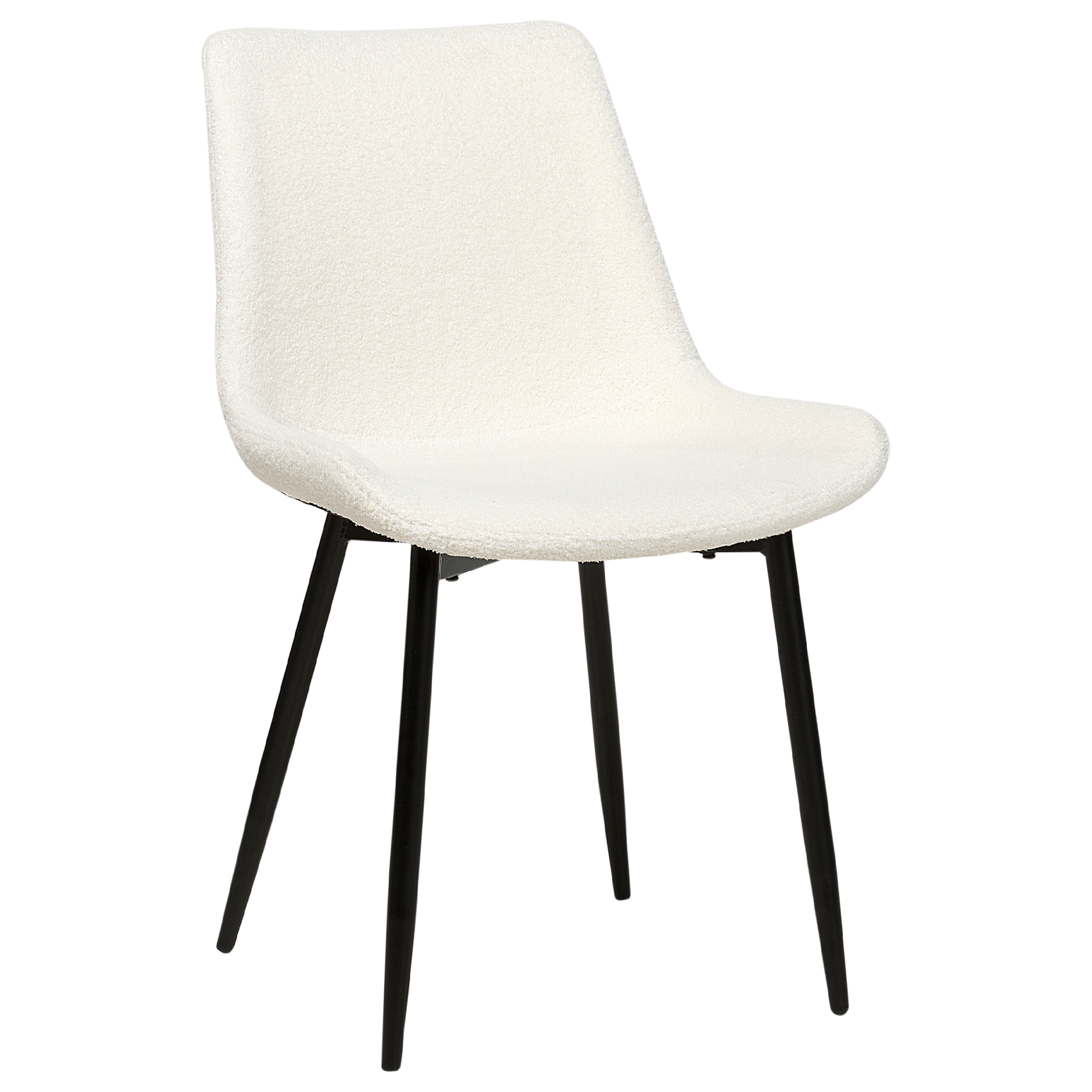 Set de 2 scaune dining AVILLA Boucle Alb [6]