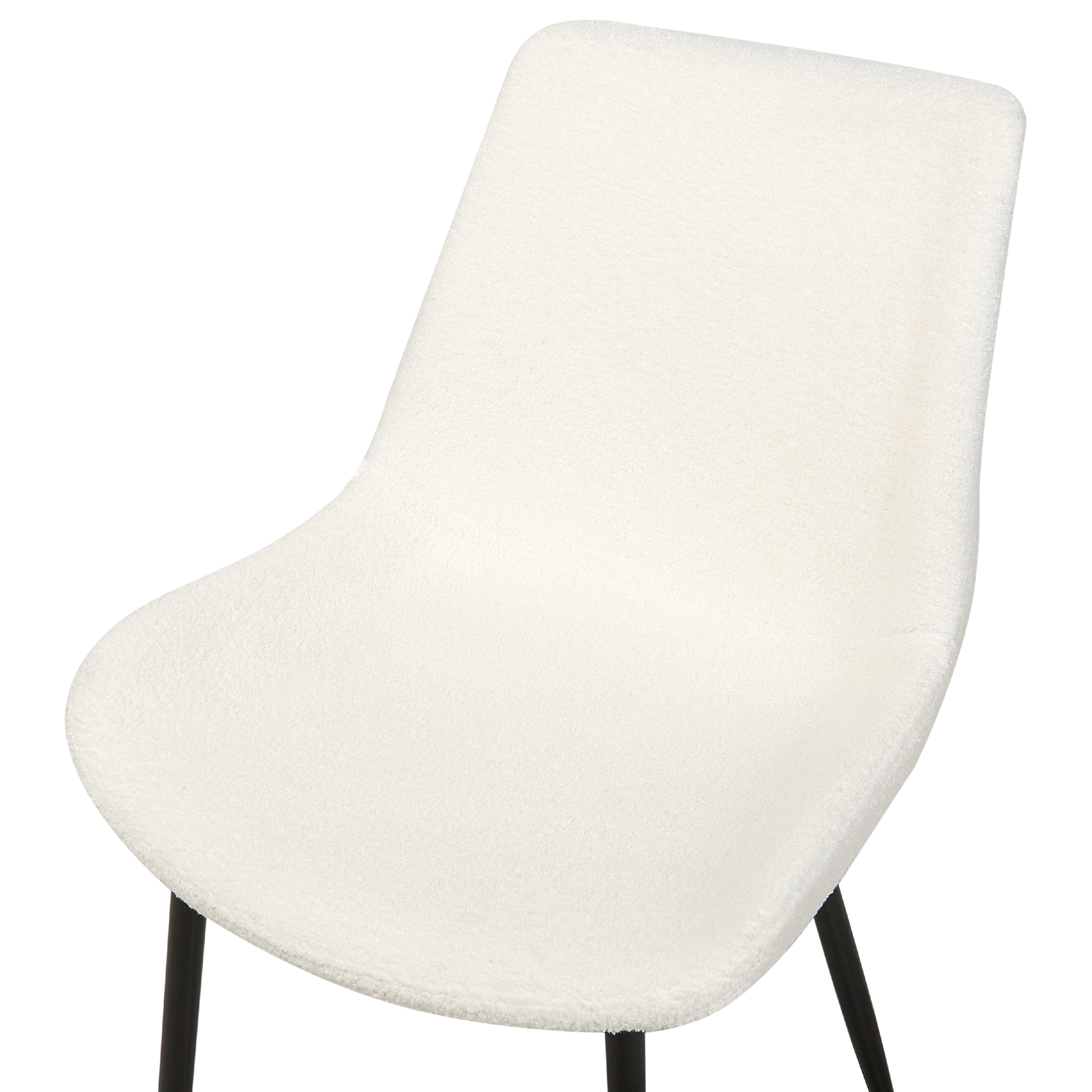 Set de 2 scaune dining AVILLA Boucle Alb [8]