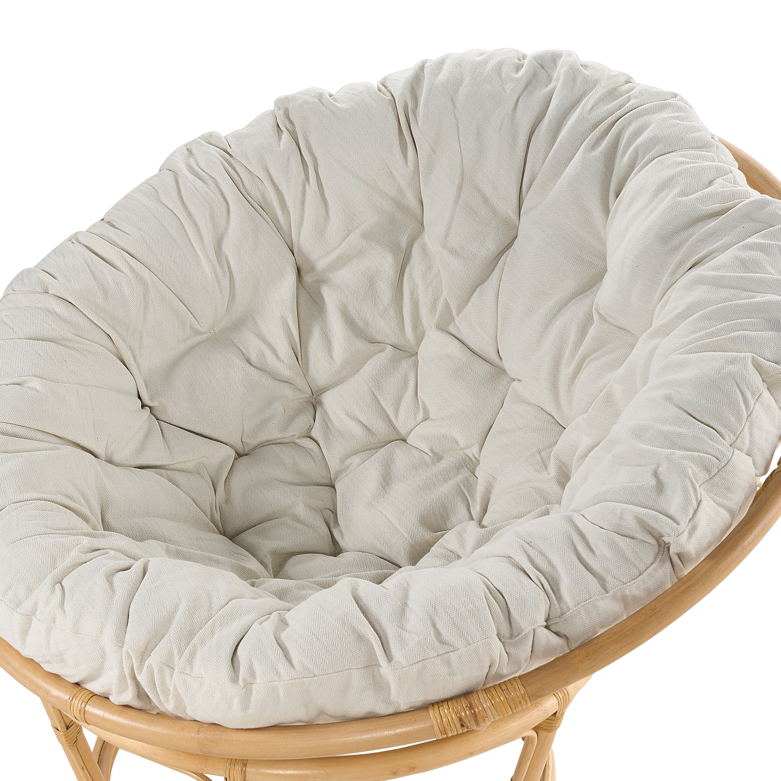 Set de 2 fotolii de grădină cu perne SALVO Ratan Natural [7]