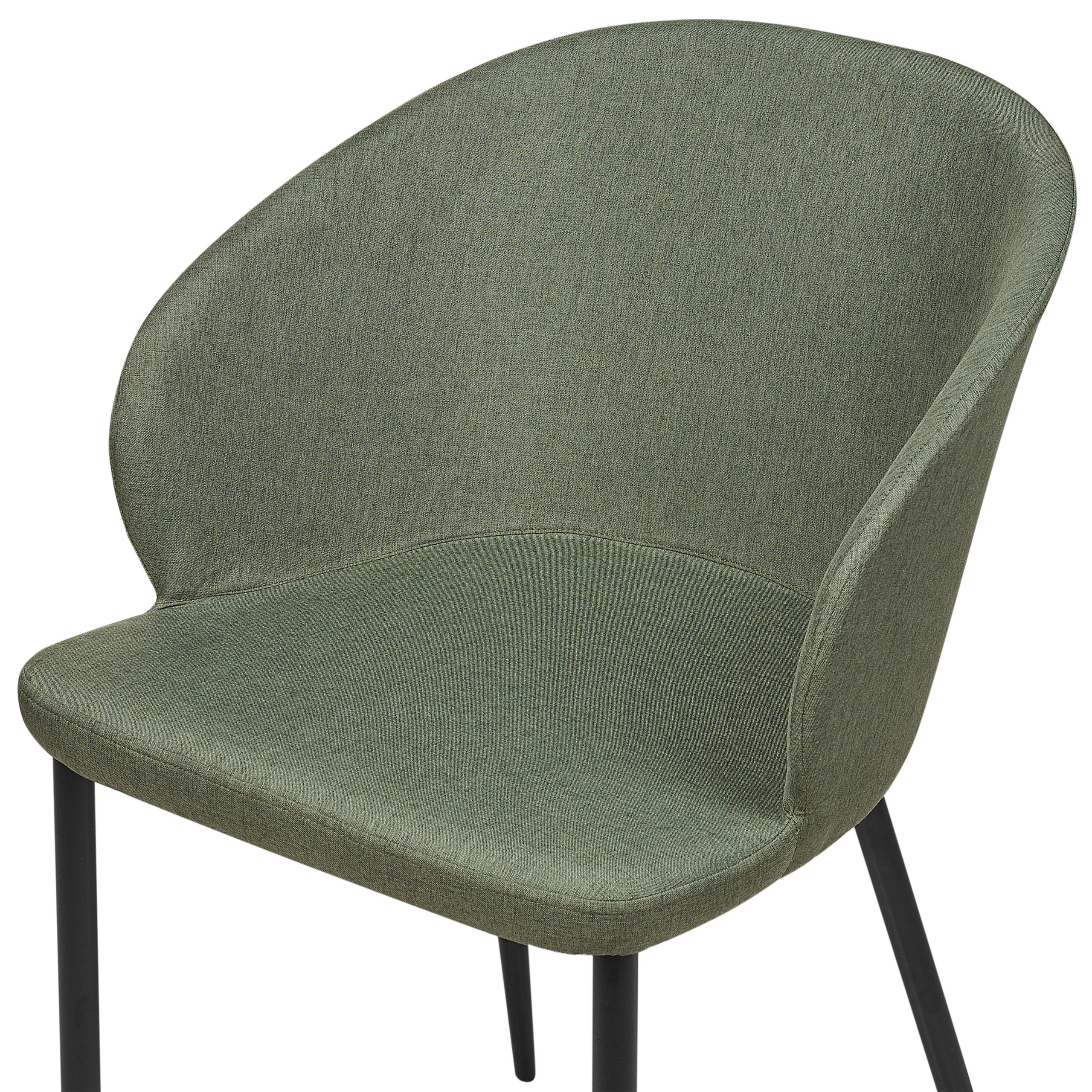 Set of 2 MASON Dining Stools Dark Green [7]